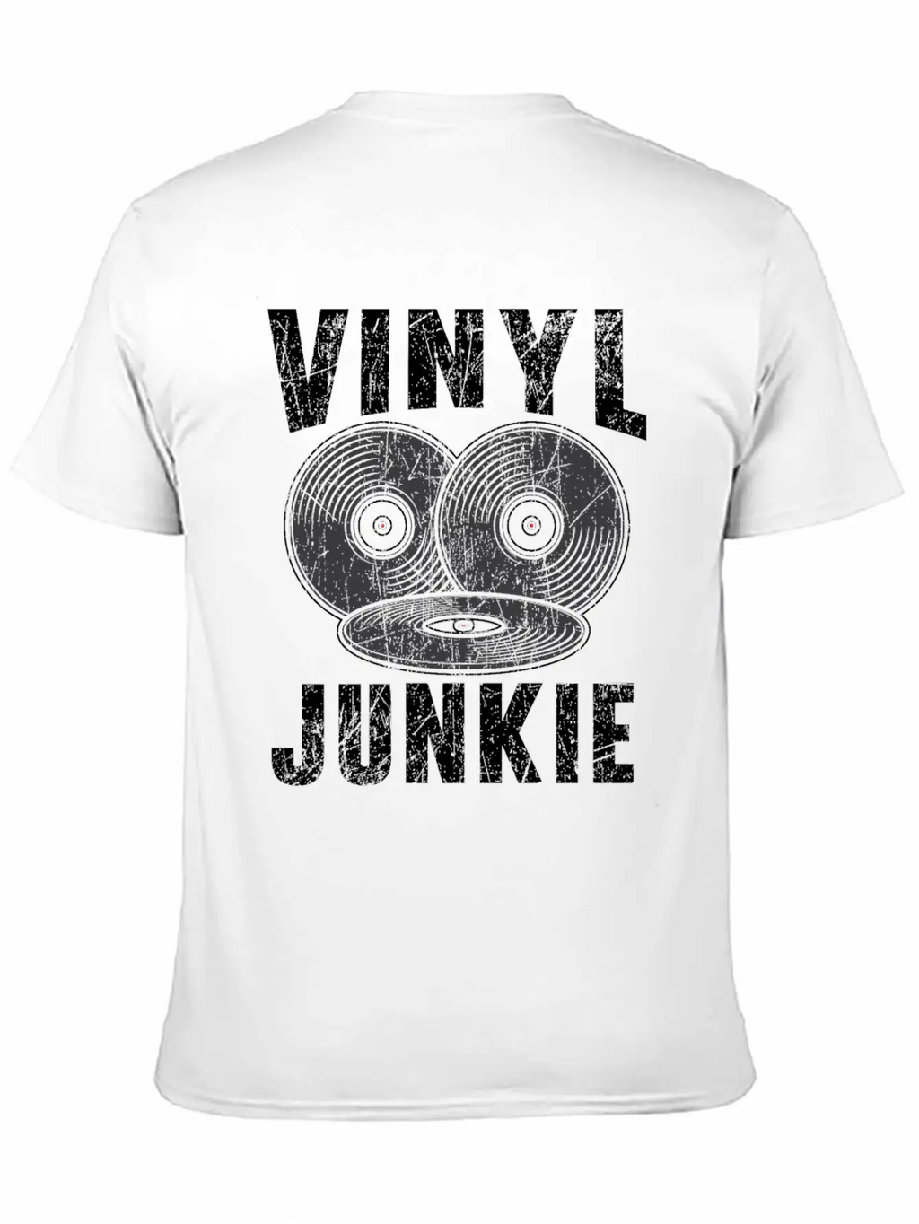 Vinyl Junkie Vinyl Record Player Music Lover Modern Fit Casual T-Shirt – Clean And Versatile Design