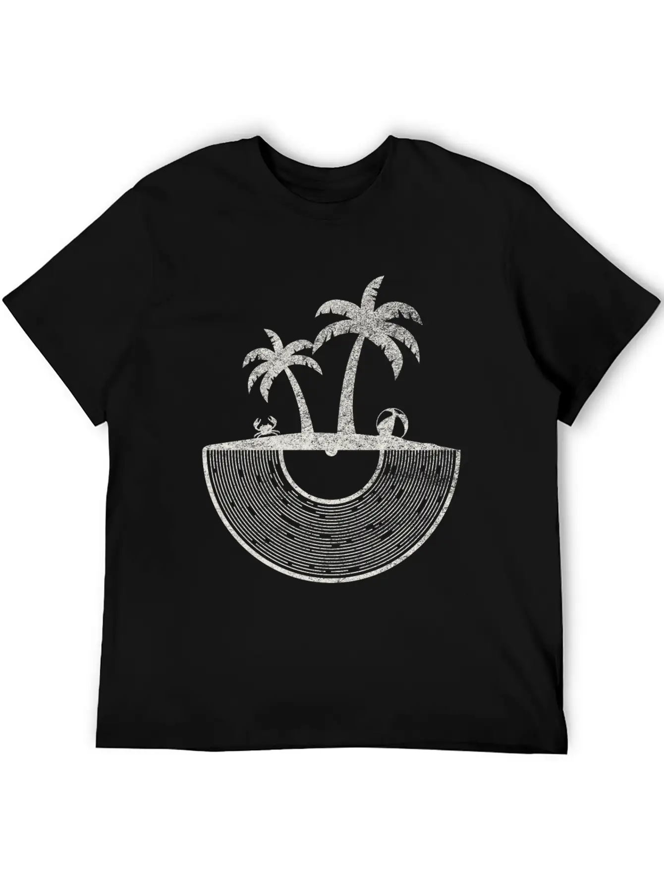 Vinyl Palm And Beach / Vinyl Records Vacation Tee Relaxed Everyday Tee – Lightweight And Durable Cotton