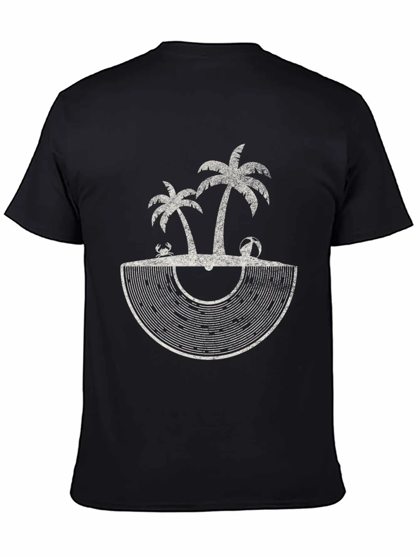 Vinyl Palm And Beach / Vinyl Records Vacation Tee Relaxed Everyday Tee – Lightweight And Durable Cotton