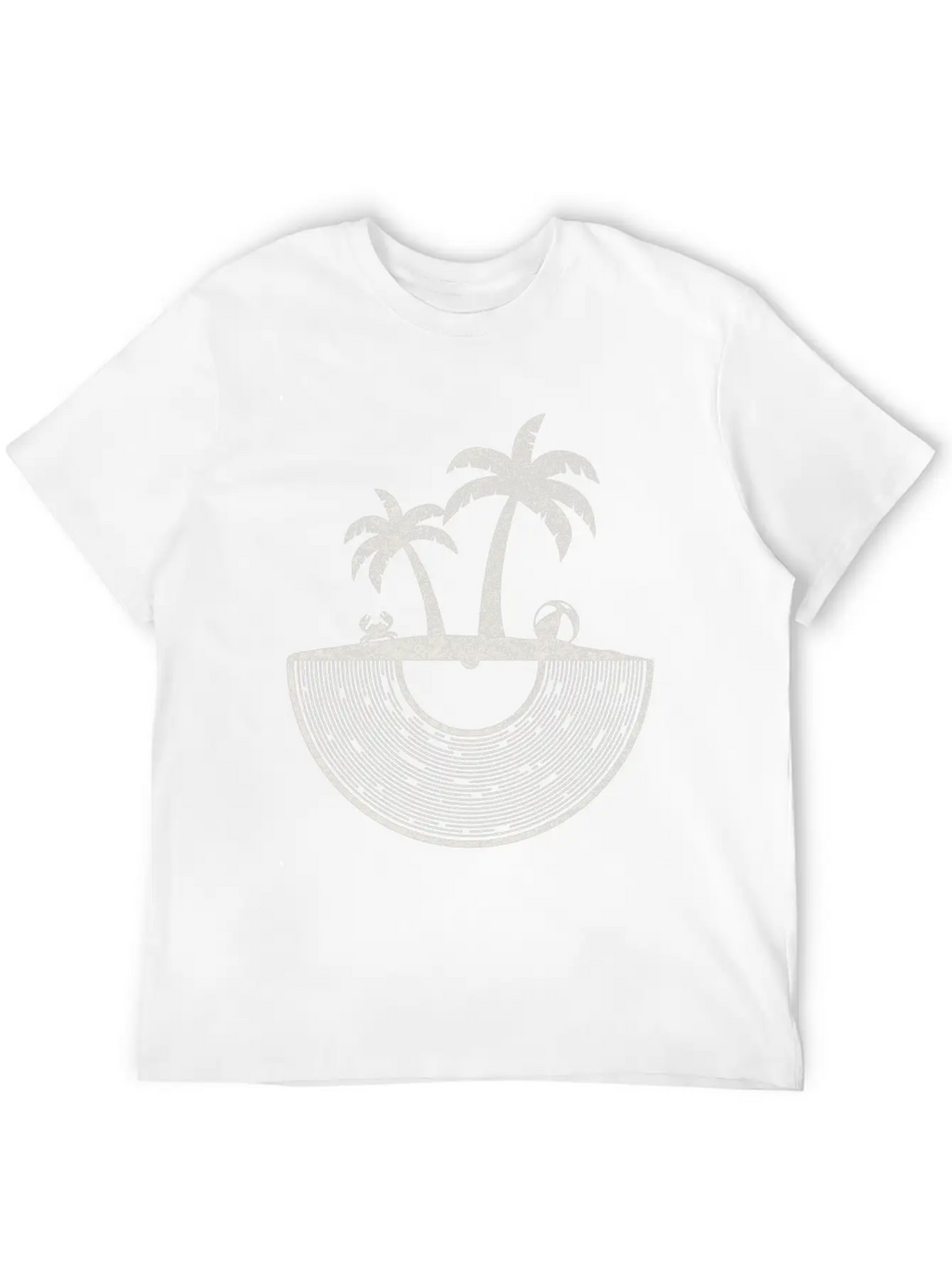 Vinyl Palm And Beach / Vinyl Records Vacation Tee Relaxed Everyday Tee – Lightweight And Durable Cotton