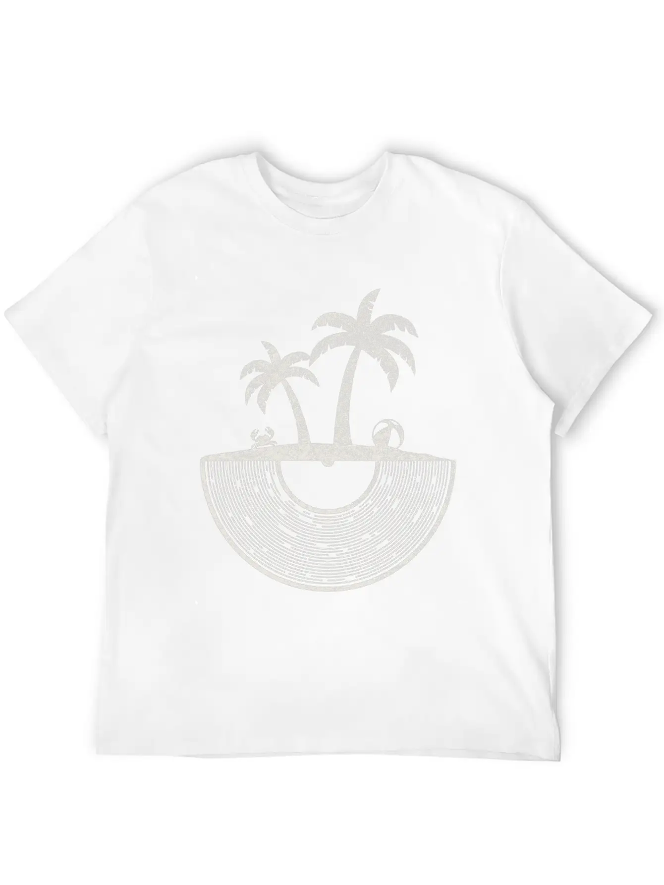 Vinyl Palm And Beach / Vinyl Records Vacation Tee Relaxed Everyday Tee – Lightweight And Durable Cotton