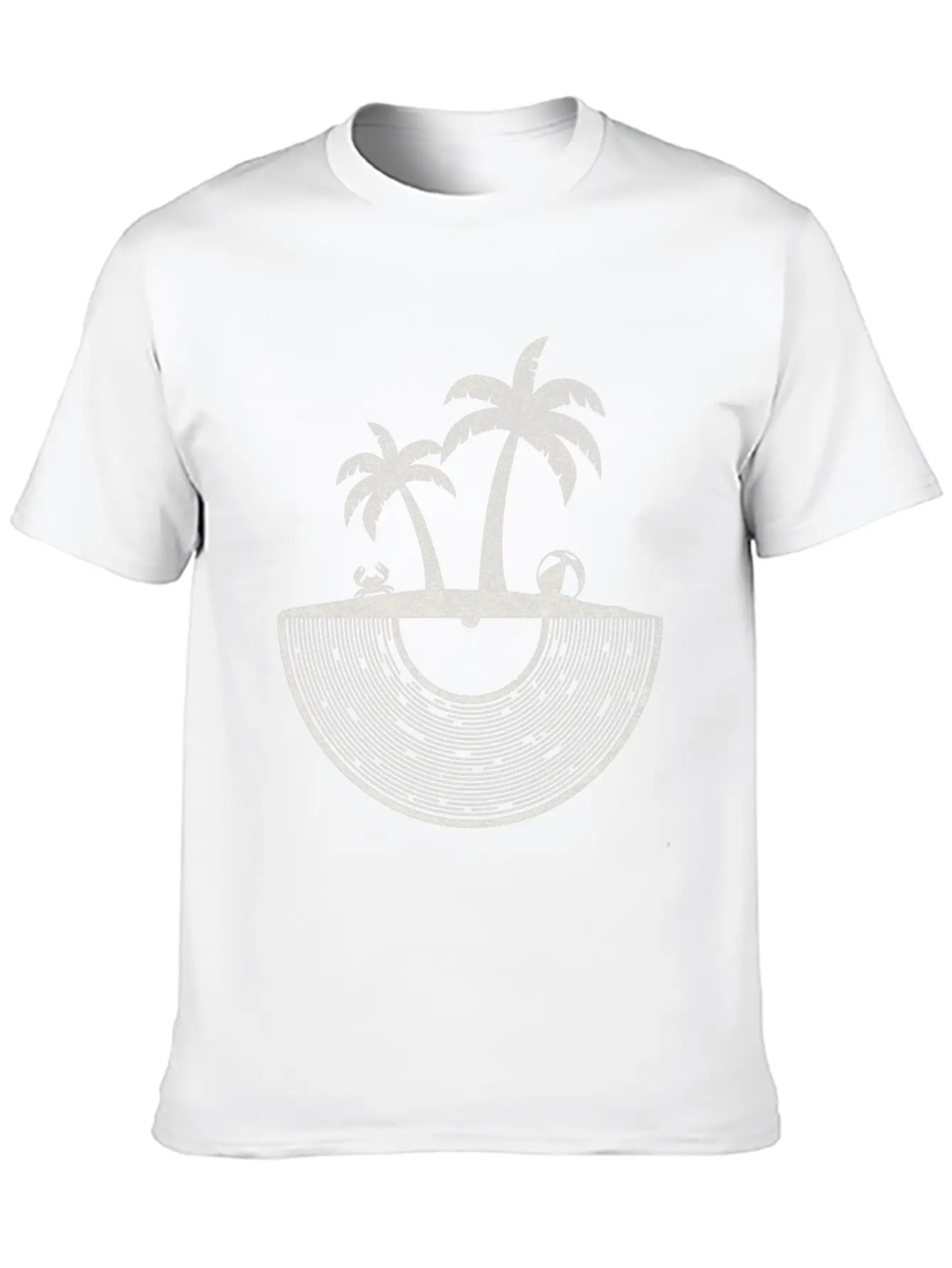 Vinyl Palm And Beach / Vinyl Records Vacation Tee Relaxed Everyday Tee – Lightweight And Durable Cotton