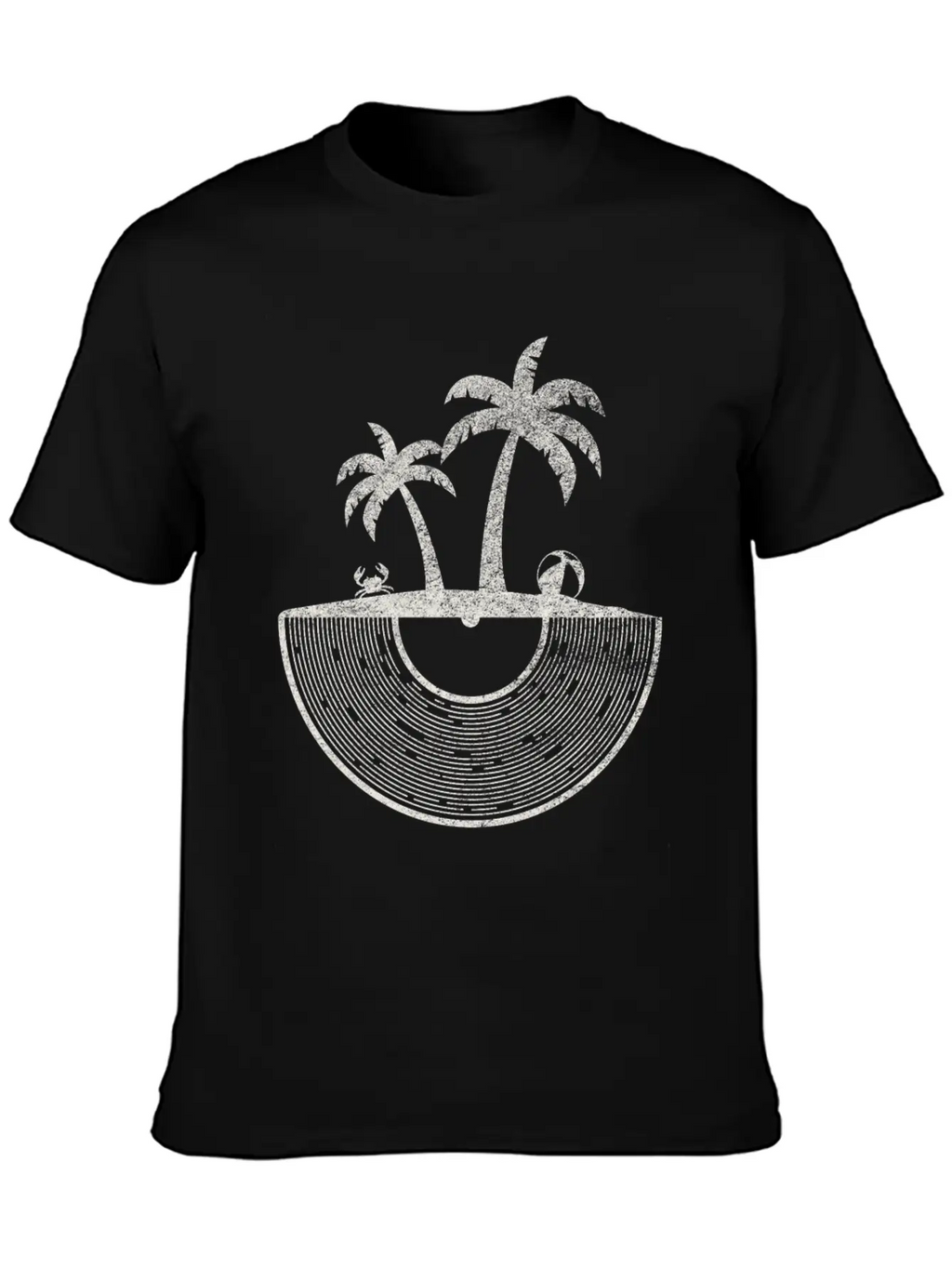Vinyl Palm And Beach / Vinyl Records Vacation Tee Relaxed Everyday Tee – Lightweight And Durable Cotton
