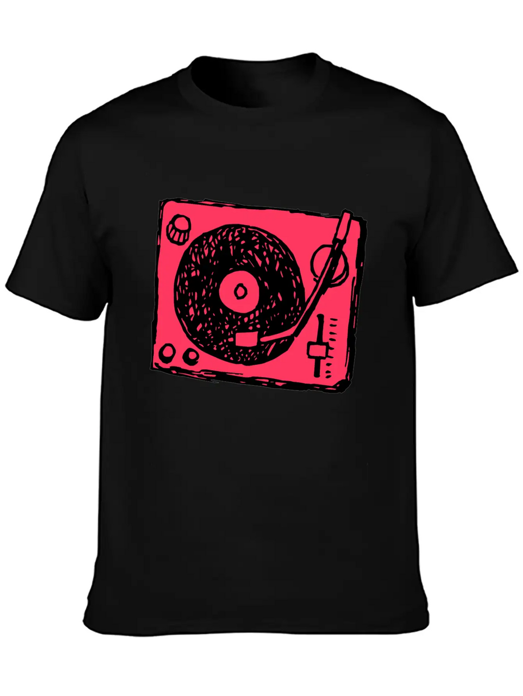 Vinyl Player Basic Graphic T-Shirt – Daily Comfort In Soft Cotton