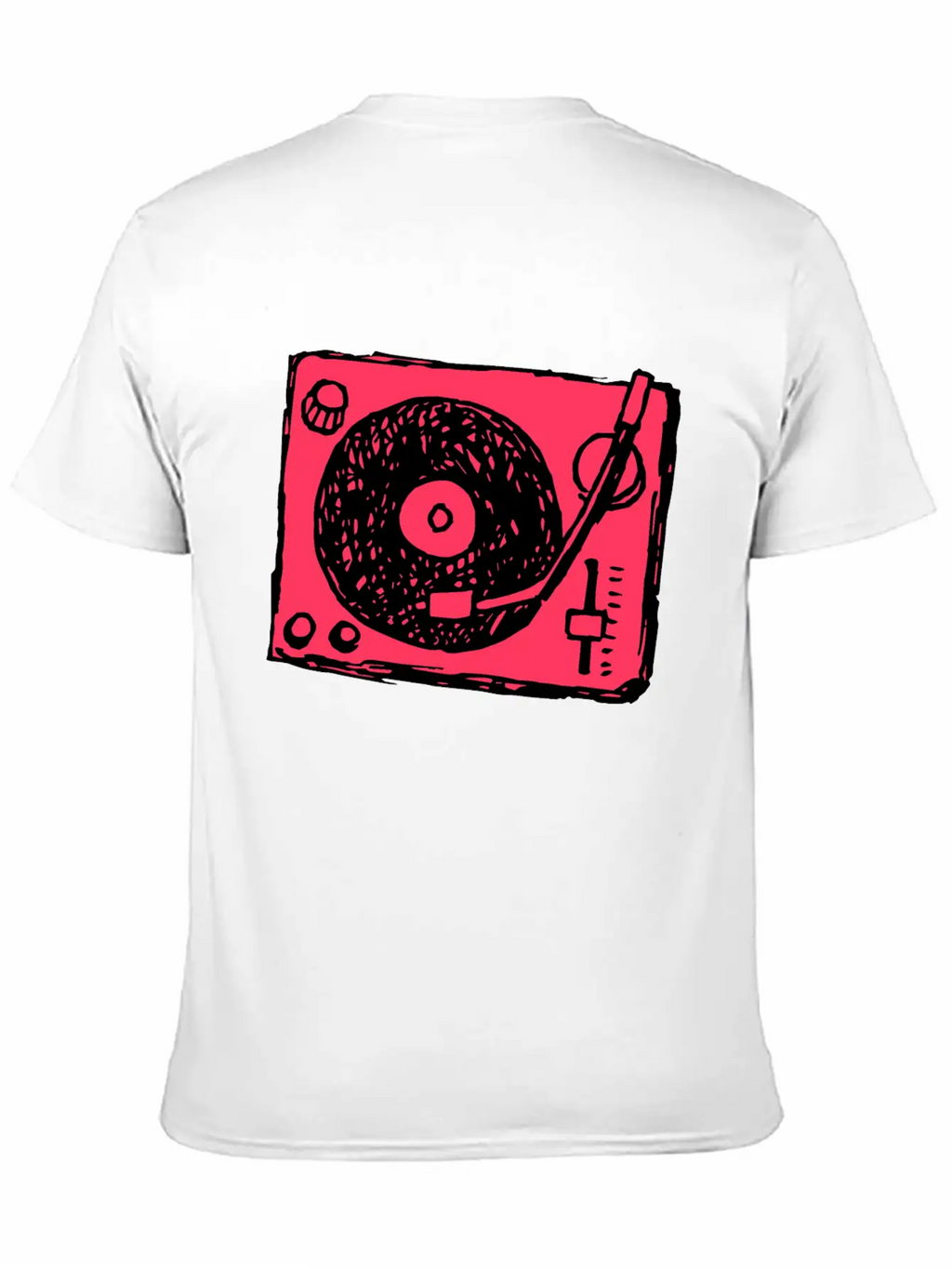Vinyl Player Basic Graphic T-Shirt – Daily Comfort In Soft Cotton