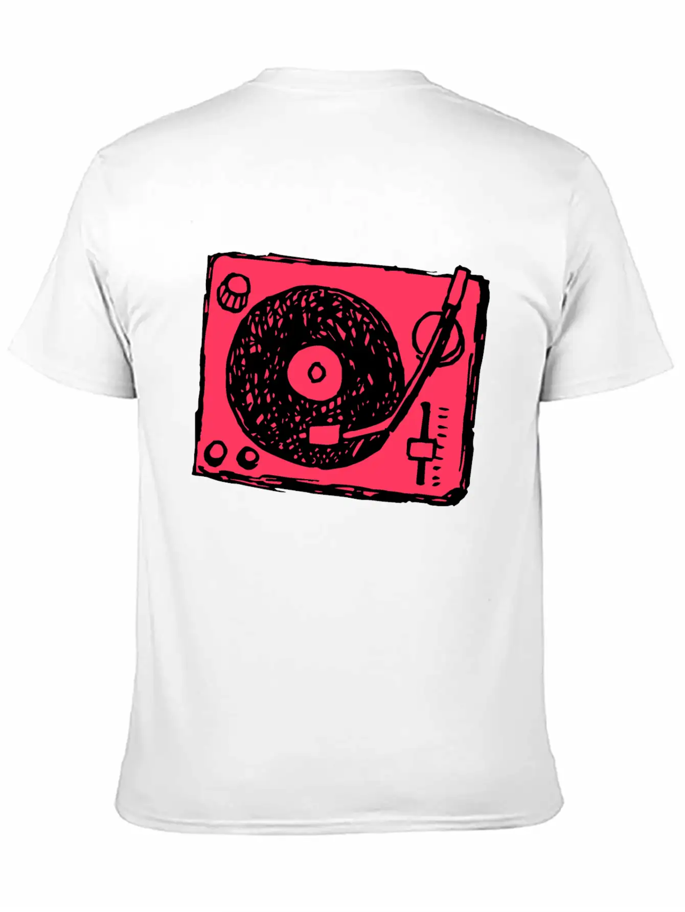 Vinyl Player Basic Graphic T-Shirt – Daily Comfort In Soft Cotton