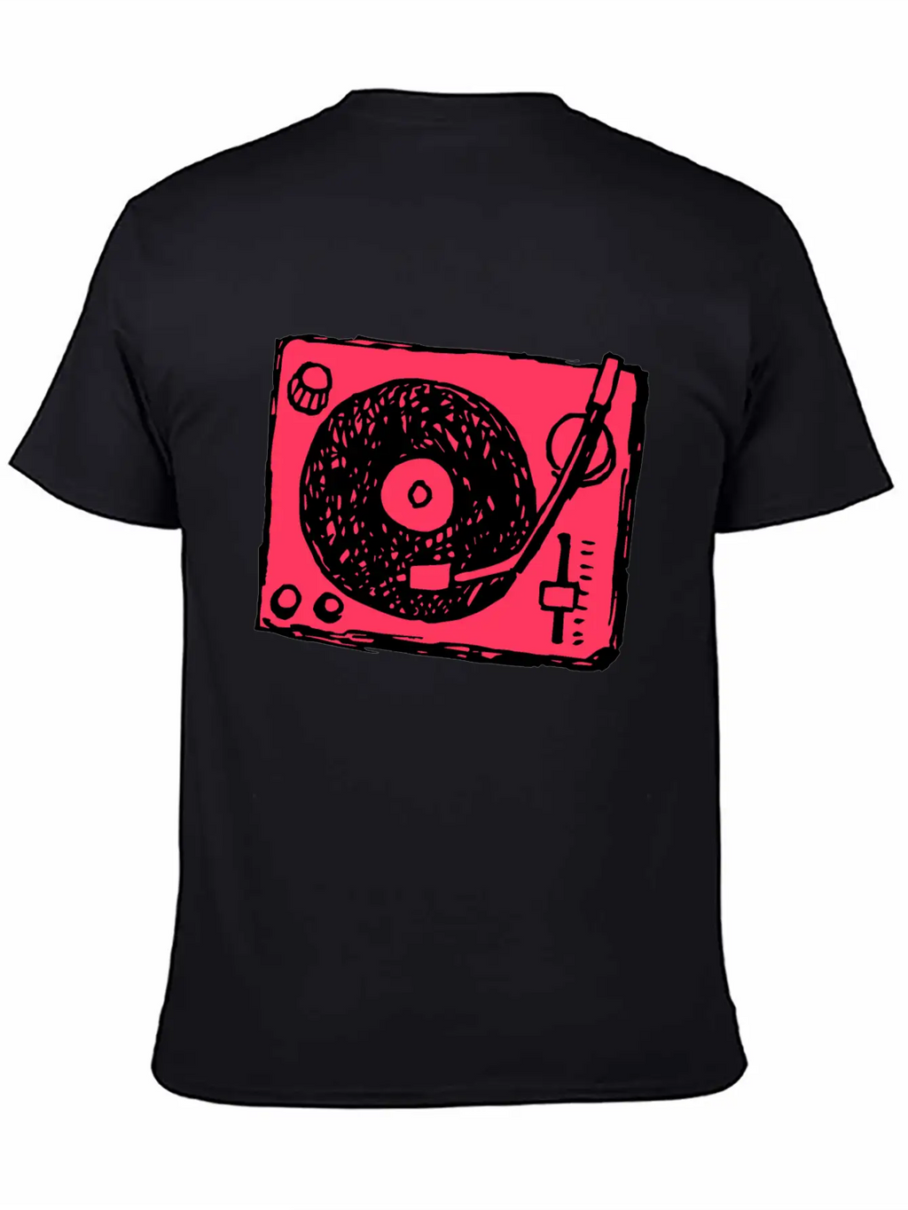 Vinyl Player Basic Graphic T-Shirt – Daily Comfort In Soft Cotton