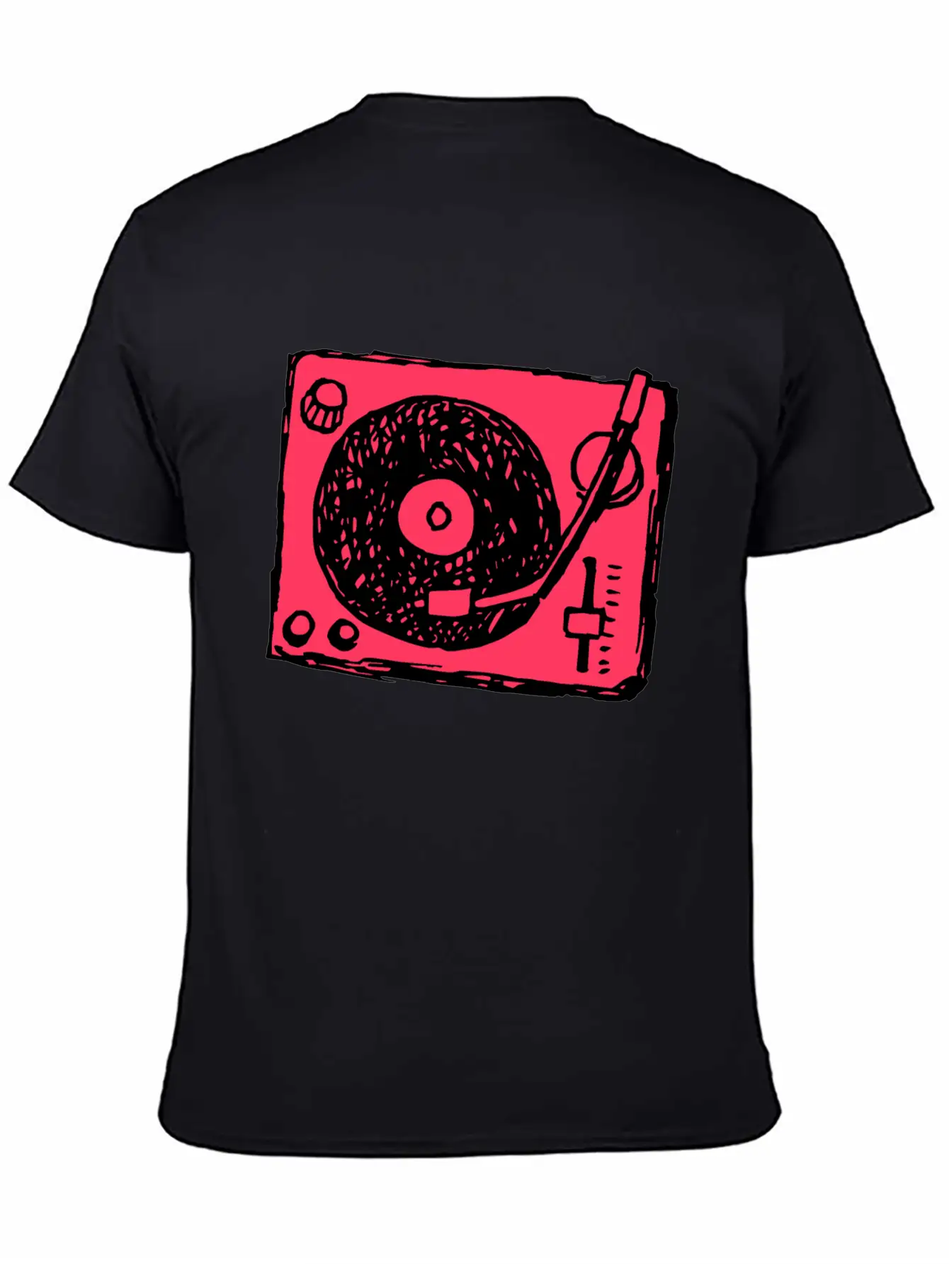 Vinyl Player Basic Graphic T-Shirt – Daily Comfort In Soft Cotton