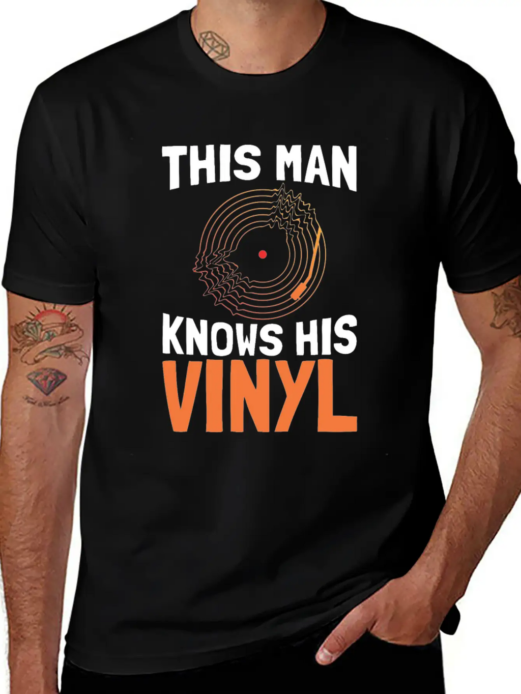 Vinyl Record Classic Cotton Tee – Unisex Comfort For Any Season