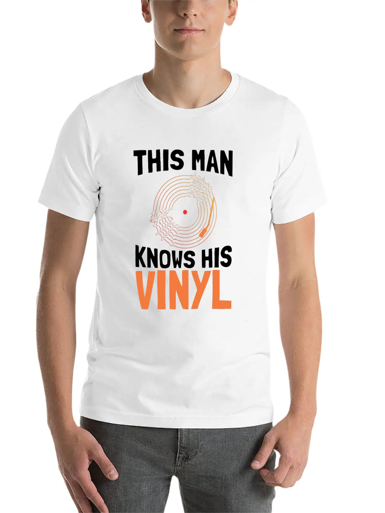 Vinyl Record Classic Cotton Tee – Unisex Comfort For Any Season