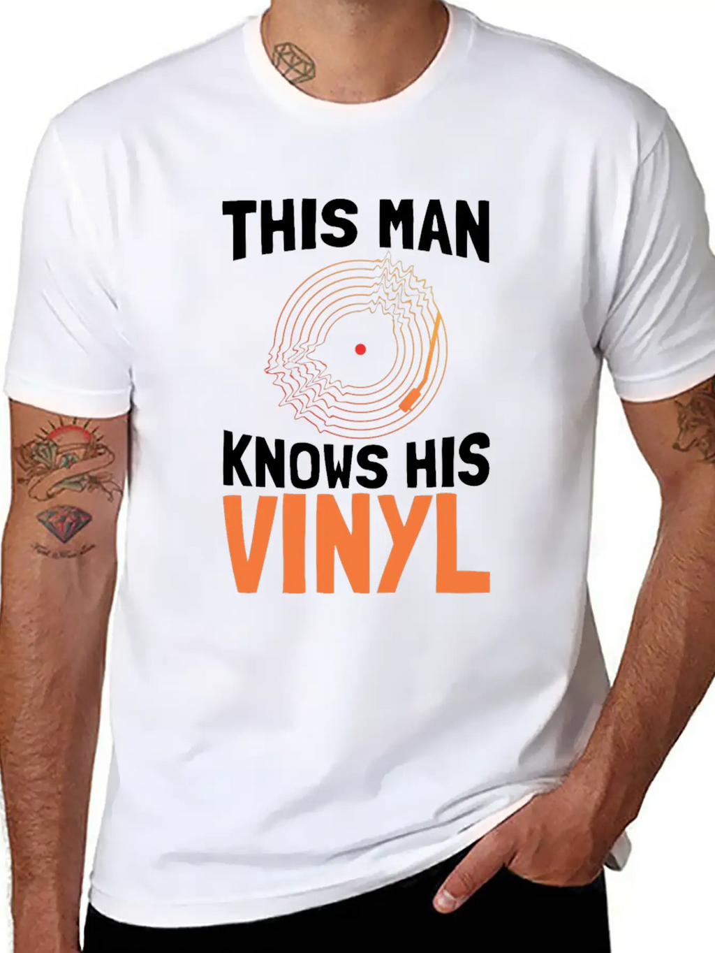 Vinyl Record Classic Cotton Tee – Unisex Comfort For Any Season
