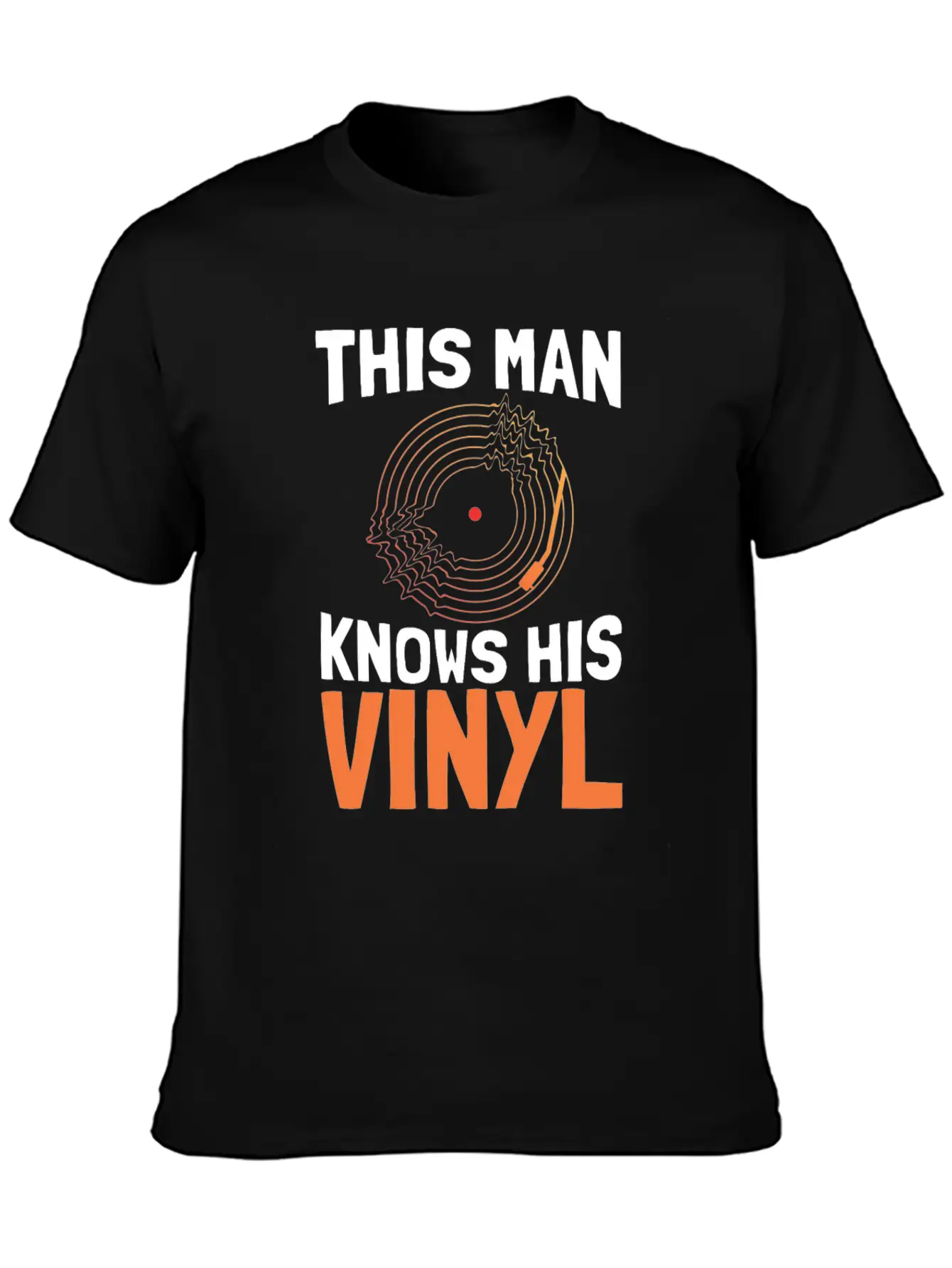 Vinyl Record Classic Cotton Tee – Unisex Comfort For Any Season