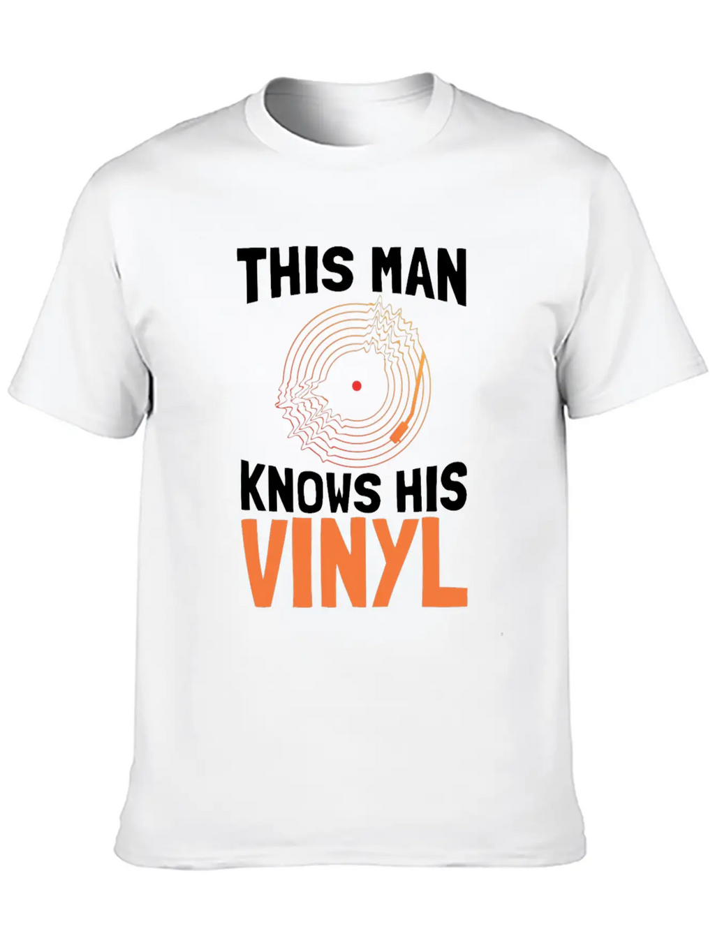 Vinyl Record Classic Cotton Tee – Unisex Comfort For Any Season