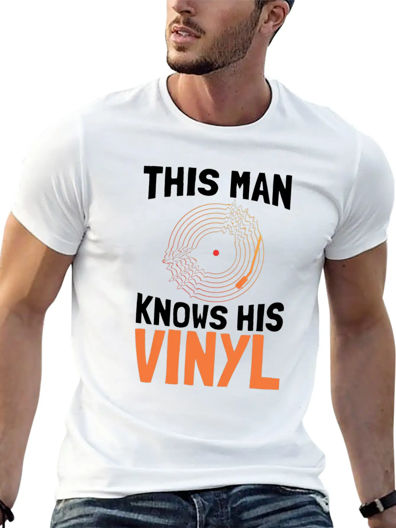 Vinyl Record Classic Cotton Tee – Unisex Comfort For Any Season