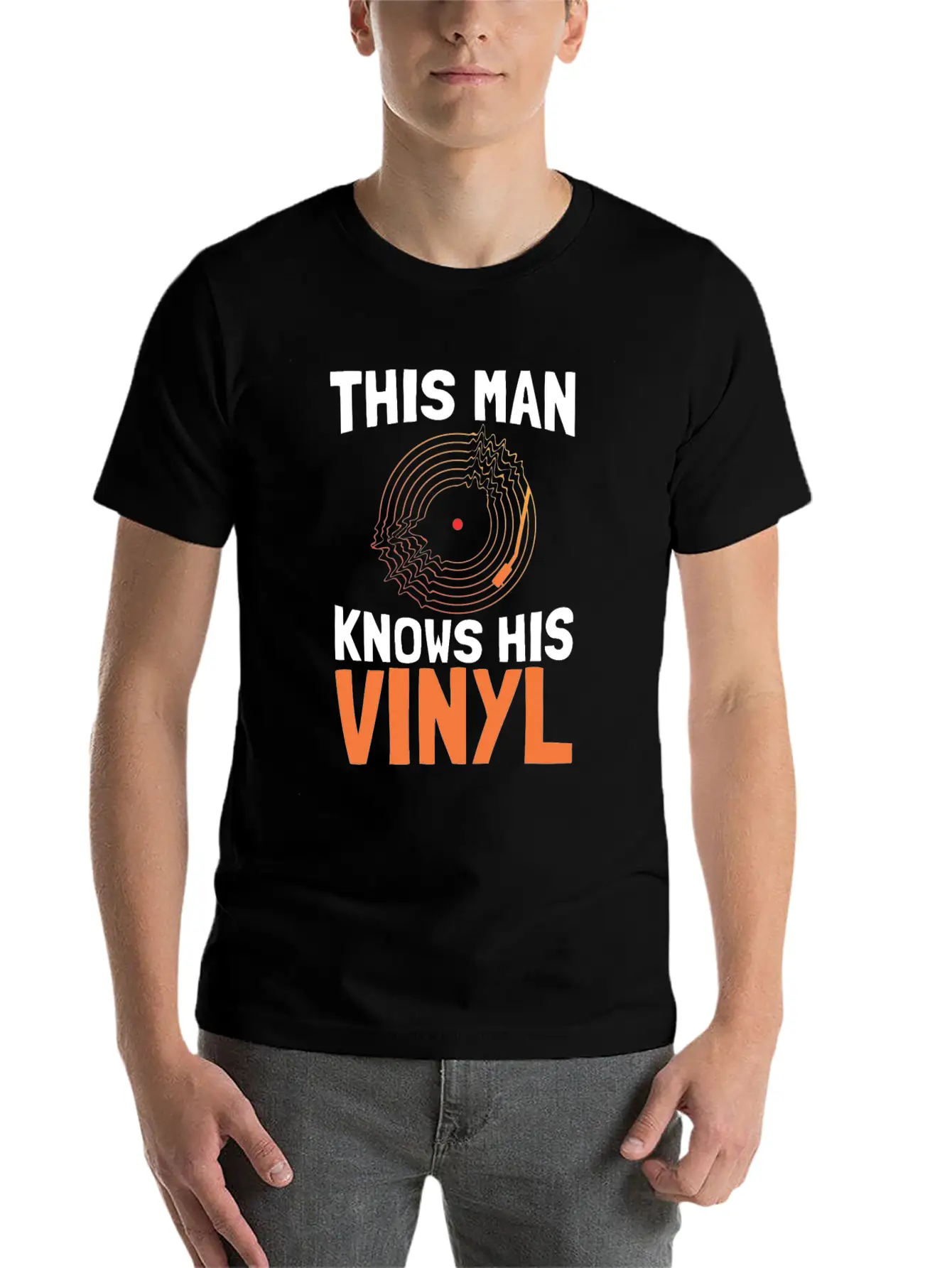 Vinyl Record Classic Cotton Tee – Unisex Comfort For Any Season
