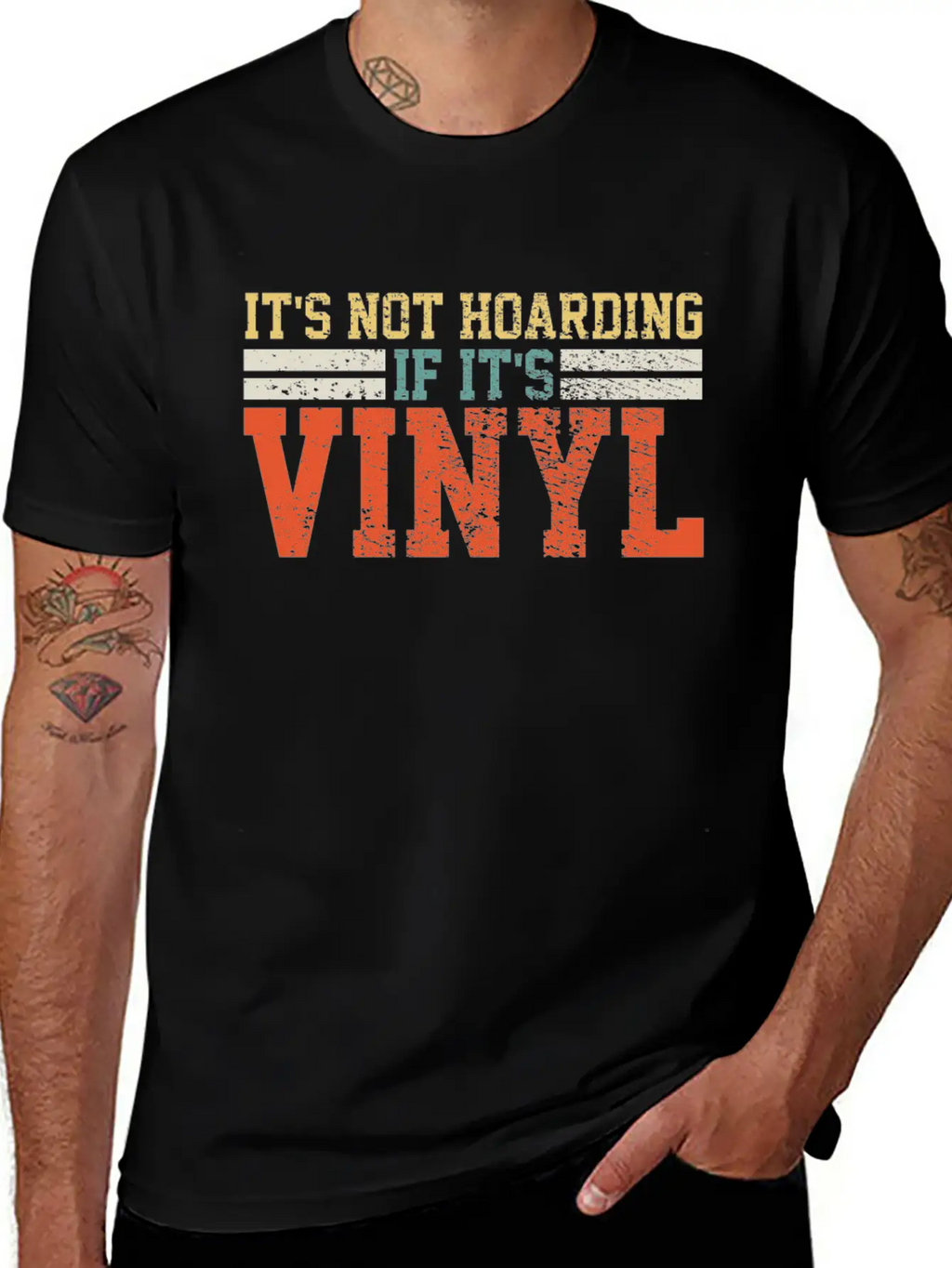 Vinyl Records Collector Retro Unisex Casual T-Shirt – Clean Design For Daily Comfort