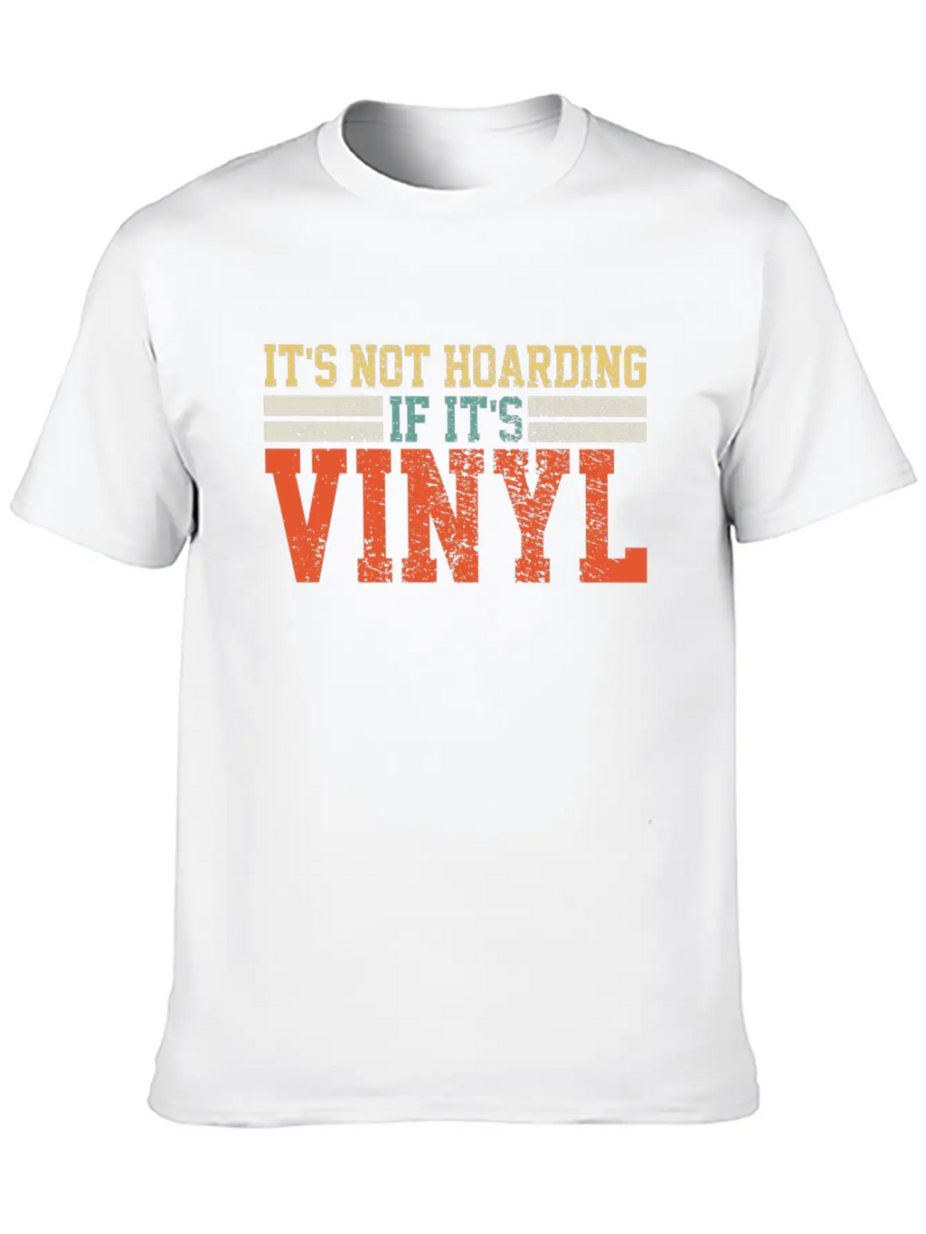 Vinyl Records Collector Retro Unisex Casual T-Shirt – Clean Design For Daily Comfort