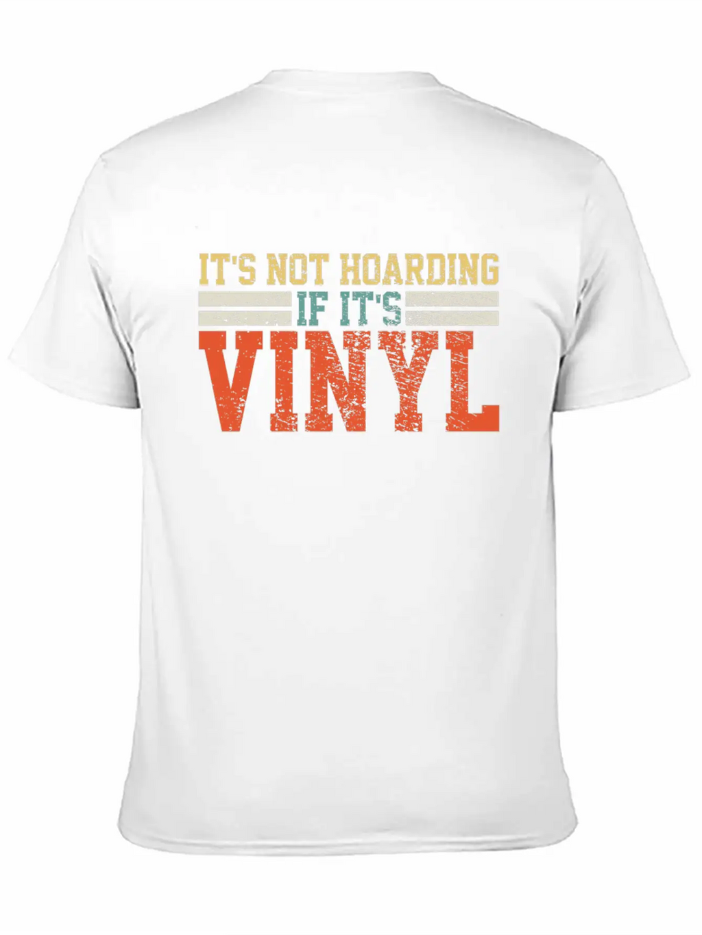 Vinyl Records Collector Retro Unisex Casual T-Shirt – Clean Design For Daily Comfort