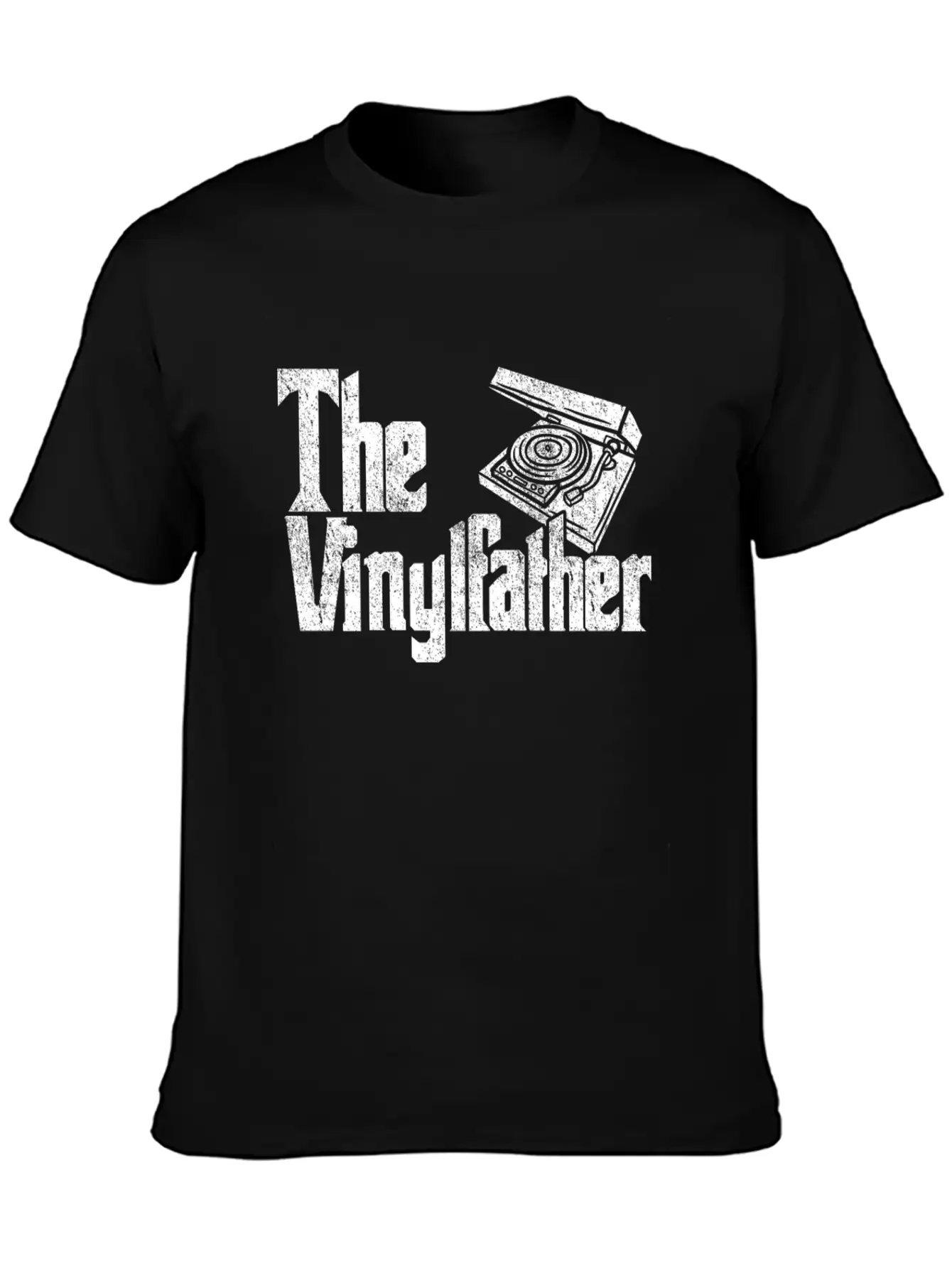 Vinyl The Vinylfather Father Retro Record Music Classic Cotton Tee – Unisex Comfort For Any Season