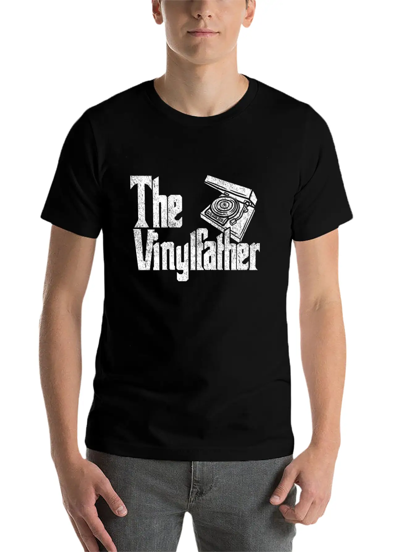 Vinyl The Vinylfather Father Retro Record Music Classic Cotton Tee – Unisex Comfort For Any Season