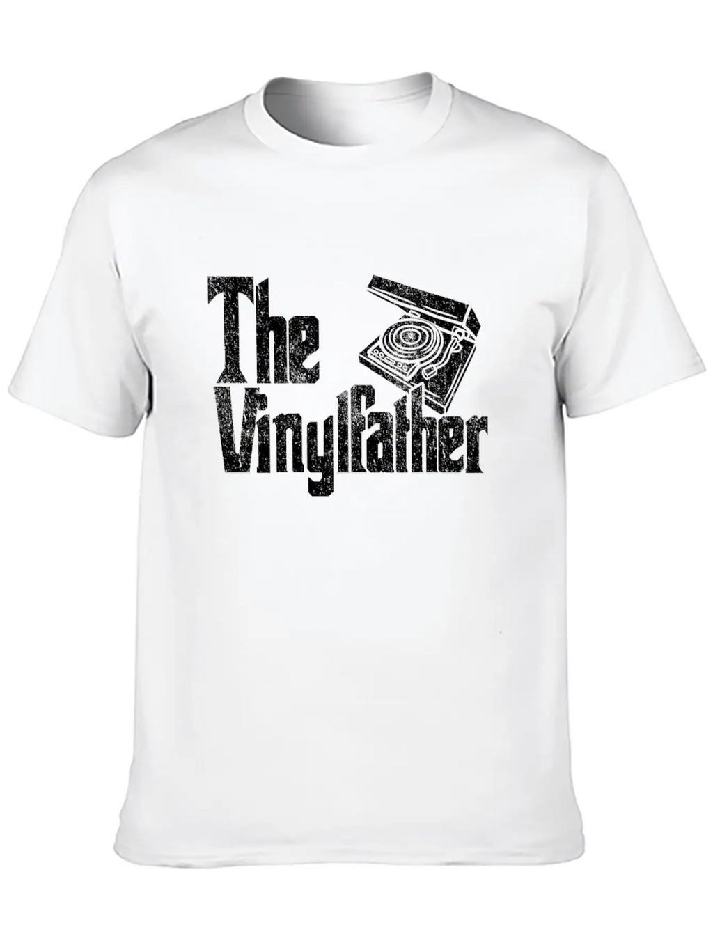Vinyl The Vinylfather Father Retro Record Music Classic Cotton Tee – Unisex Comfort For Any Season