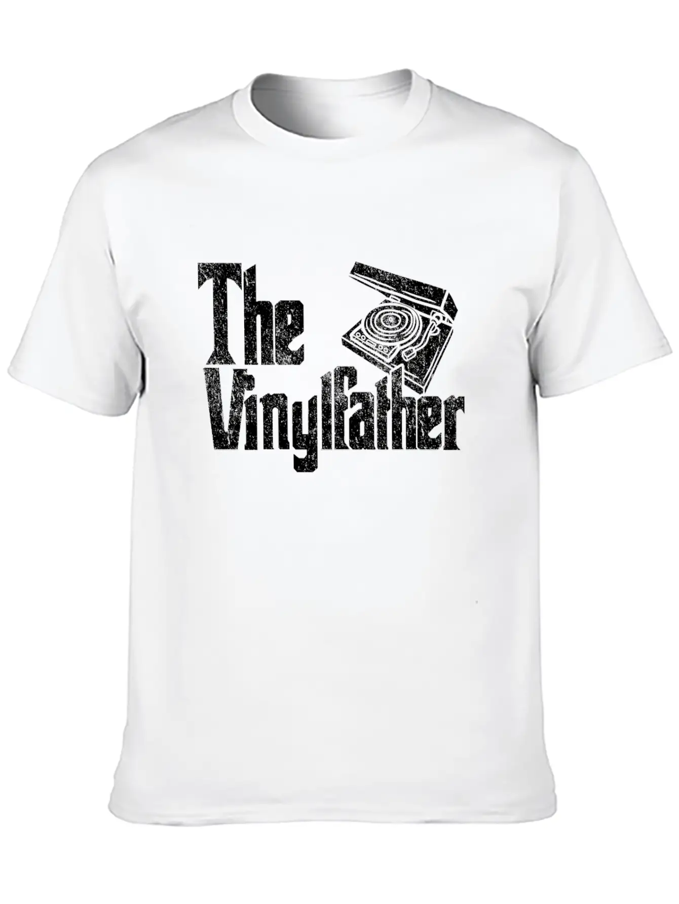 Vinyl The Vinylfather Father Retro Record Music Classic Cotton Tee – Unisex Comfort For Any Season
