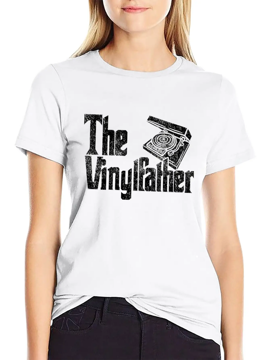Vinyl The Vinylfather Father Retro Record Music Classic Cotton Tee – Unisex Comfort For Any Season