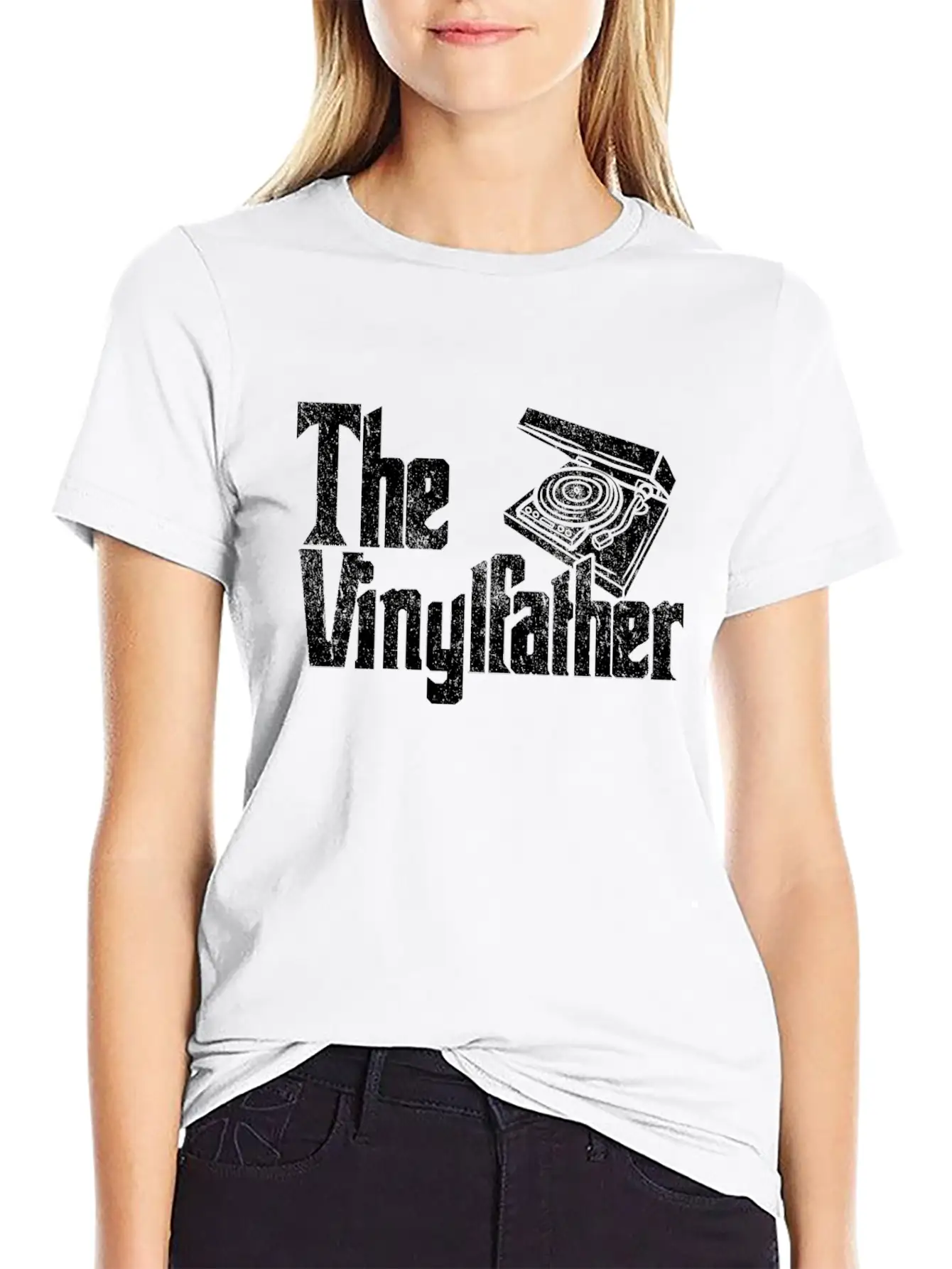 Vinyl The Vinylfather Father Retro Record Music Classic Cotton Tee – Unisex Comfort For Any Season