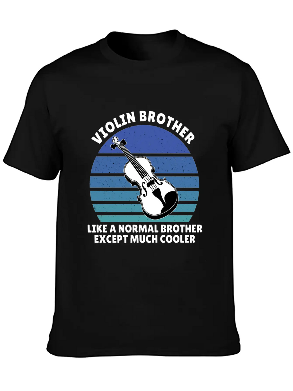 Violin Brother Breathable Soft Cotton T-Shirt – Timeless Casual Look