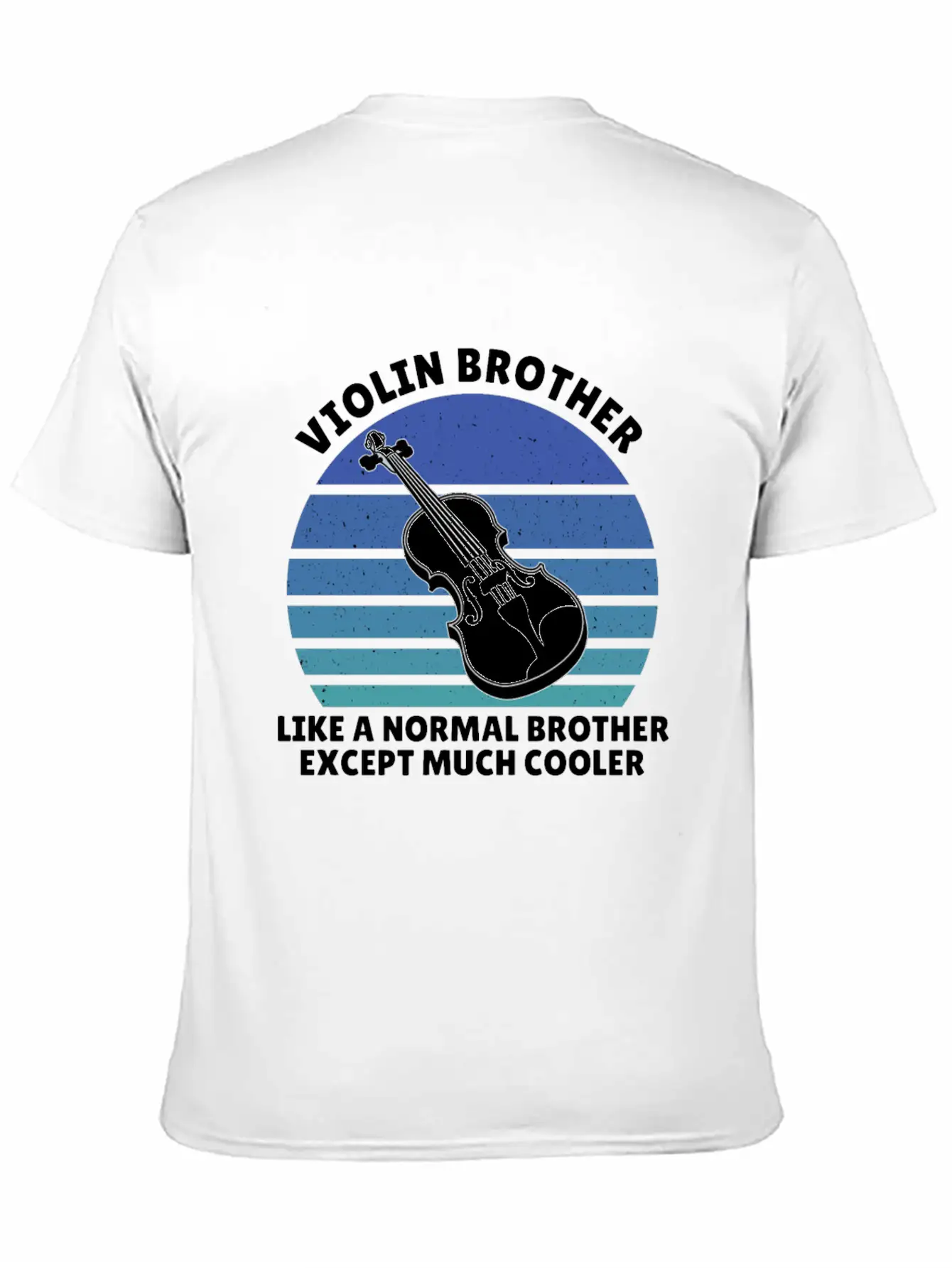 Violin Brother Breathable Soft Cotton T-Shirt – Timeless Casual Look
