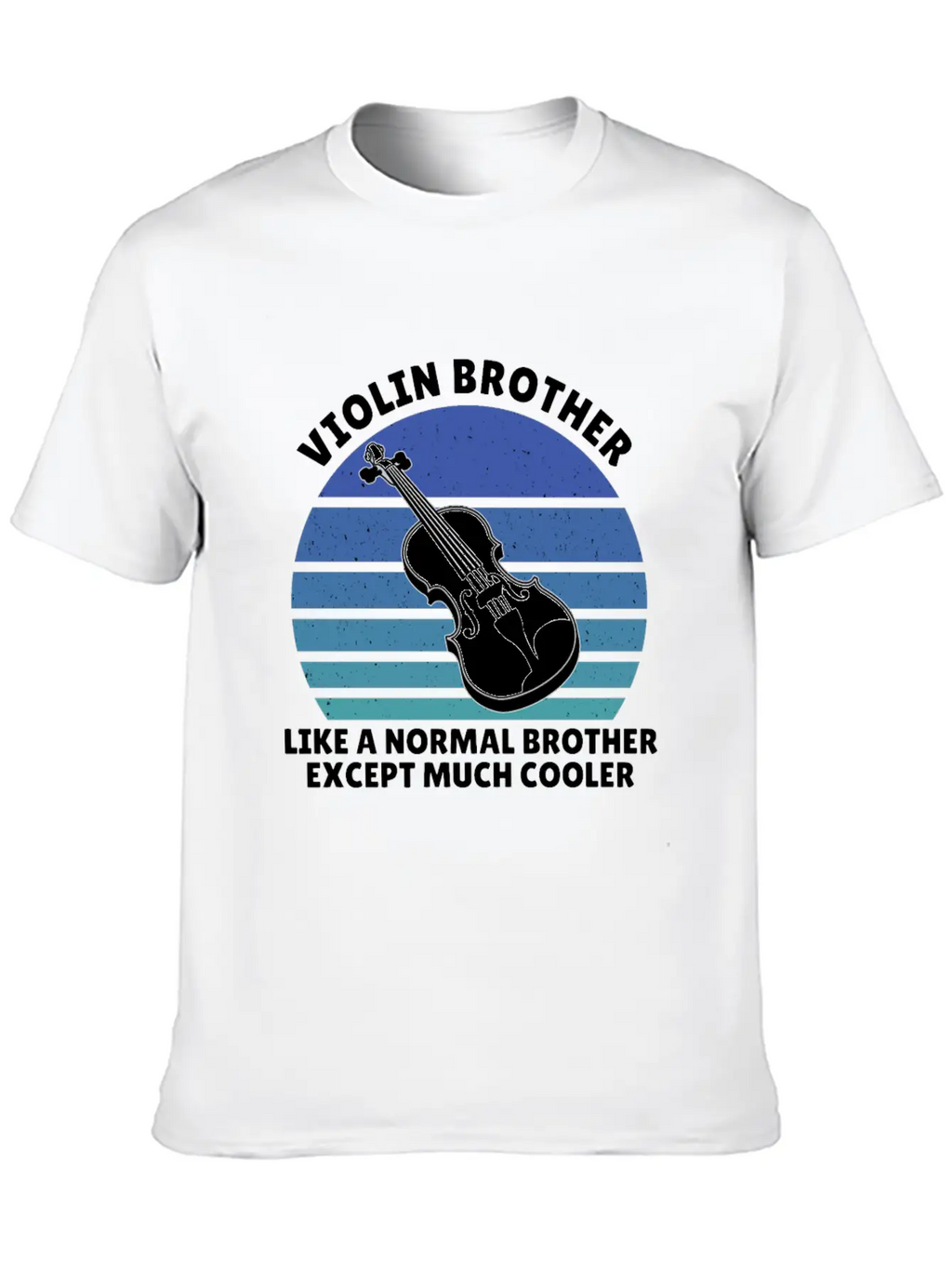 Violin Brother Breathable Soft Cotton T-Shirt – Timeless Casual Look