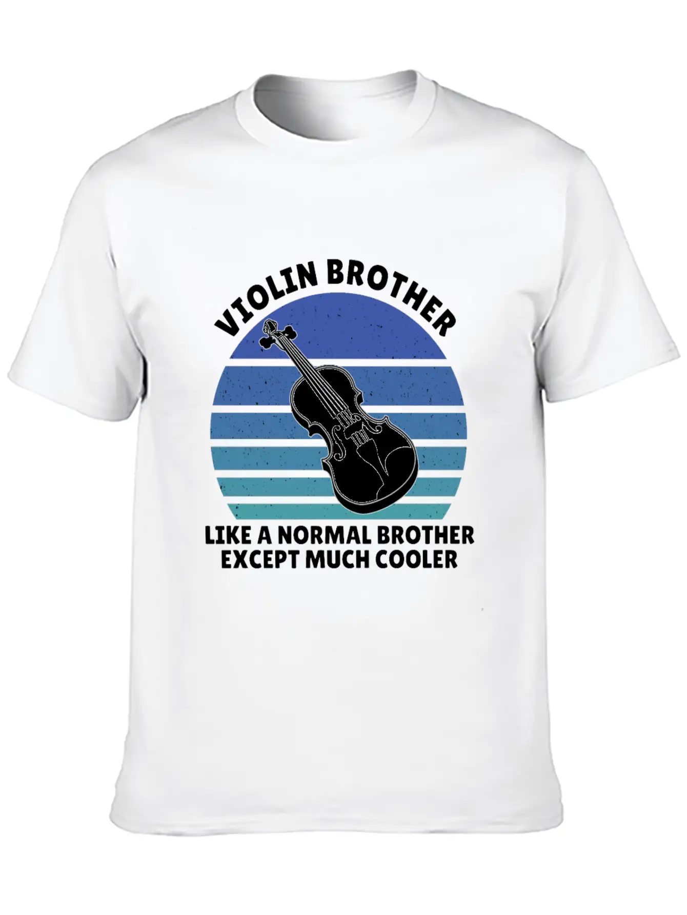 Violin Brother Breathable Soft Cotton T-Shirt – Timeless Casual Look