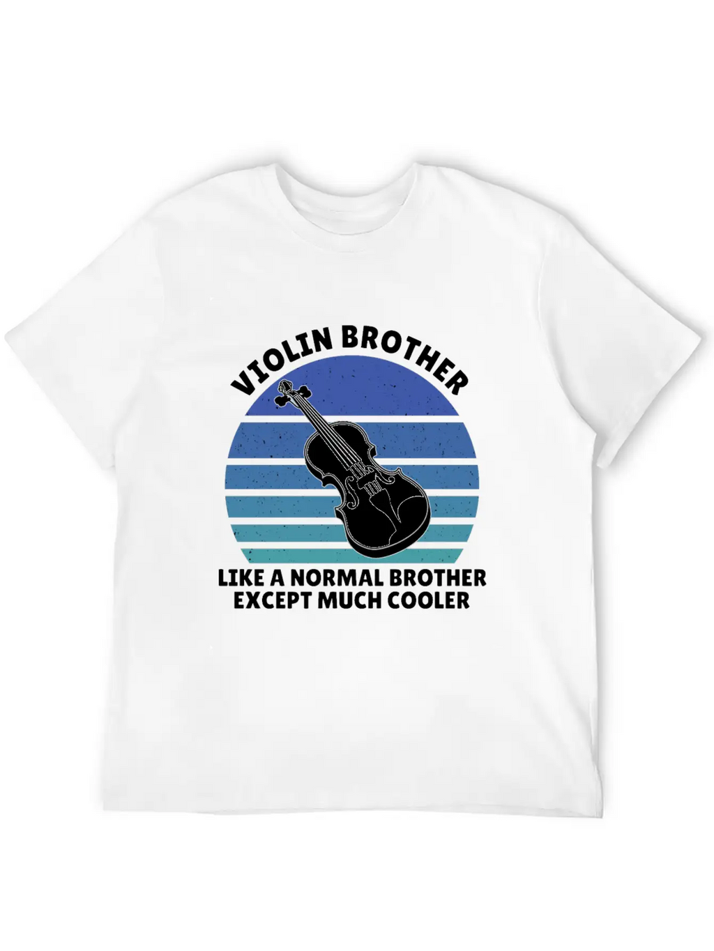 Violin Brother Breathable Soft Cotton T-Shirt – Timeless Casual Look