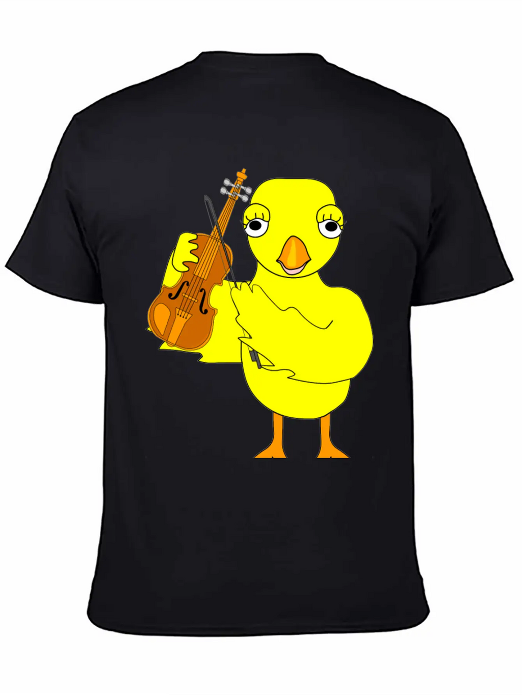 Violin Chick Basic Graphic T-Shirt – Daily Comfort In Soft Cotton