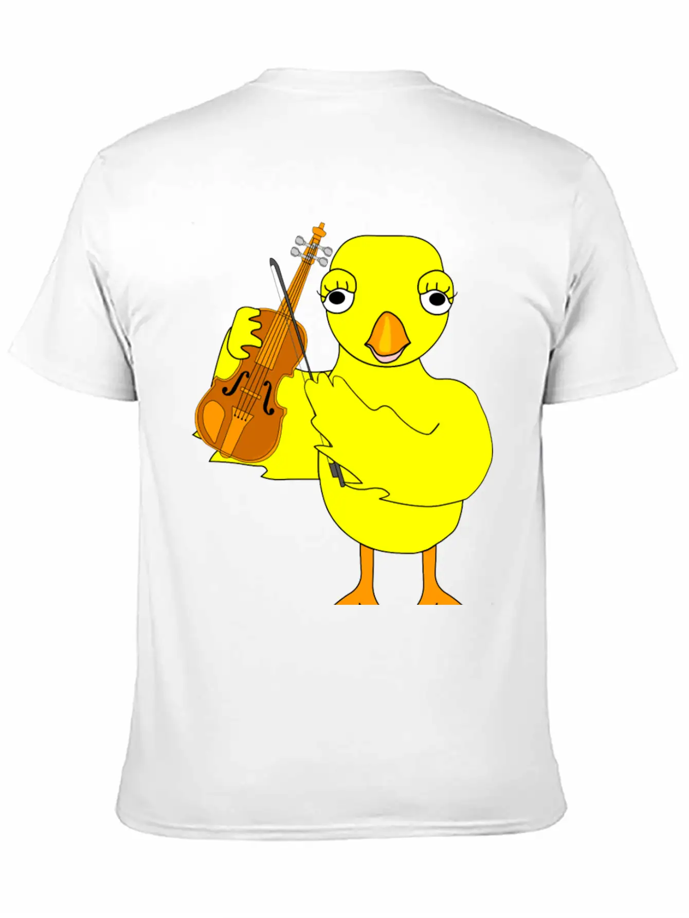 Violin Chick Basic Graphic T-Shirt – Daily Comfort In Soft Cotton