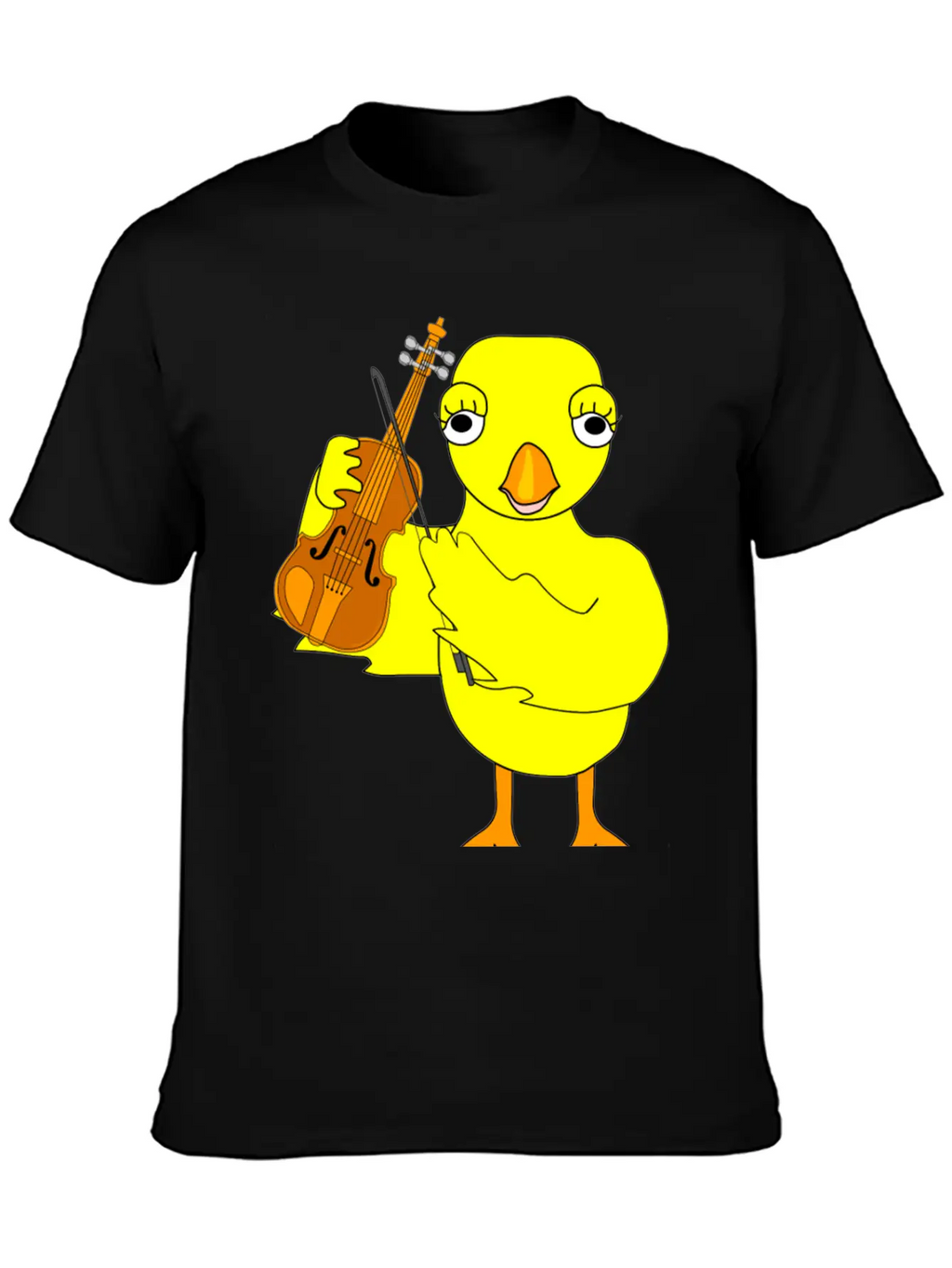 Violin Chick Basic Graphic T-Shirt – Daily Comfort In Soft Cotton