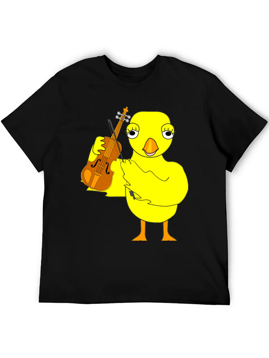 Violin Chick Basic Graphic T-Shirt – Daily Comfort In Soft Cotton