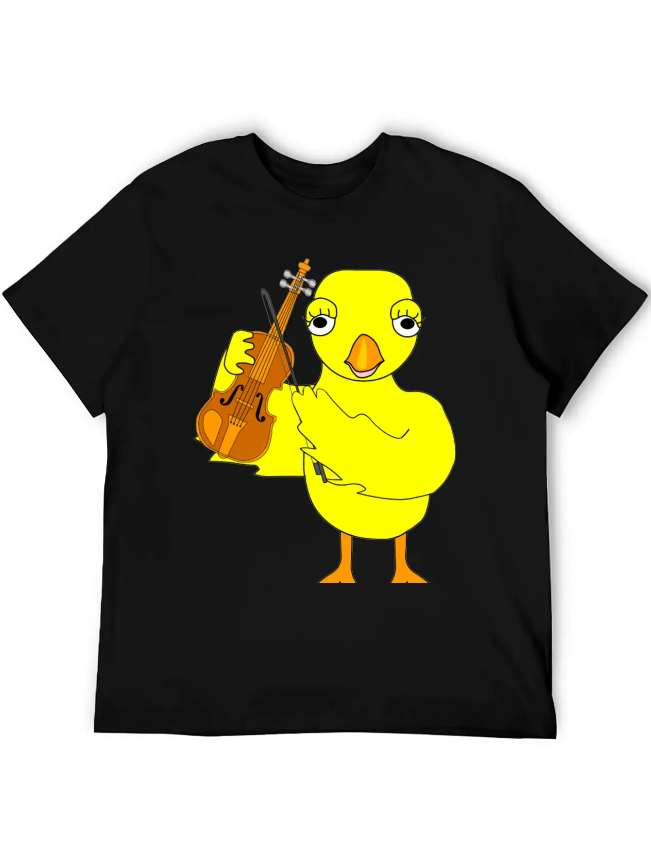 Violin Chick Basic Graphic T-Shirt – Daily Comfort In Soft Cotton