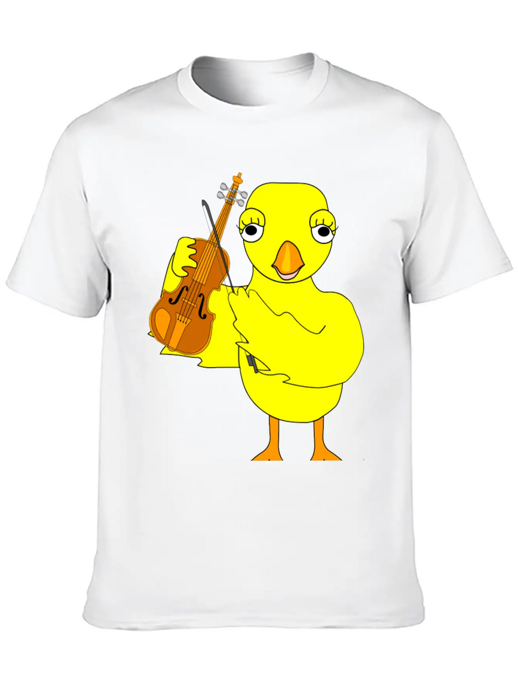 Violin Chick Basic Graphic T-Shirt – Daily Comfort In Soft Cotton