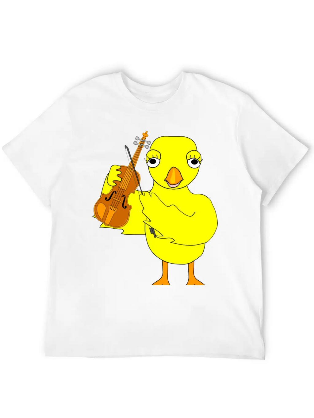 Violin Chick Basic Graphic T-Shirt – Daily Comfort In Soft Cotton