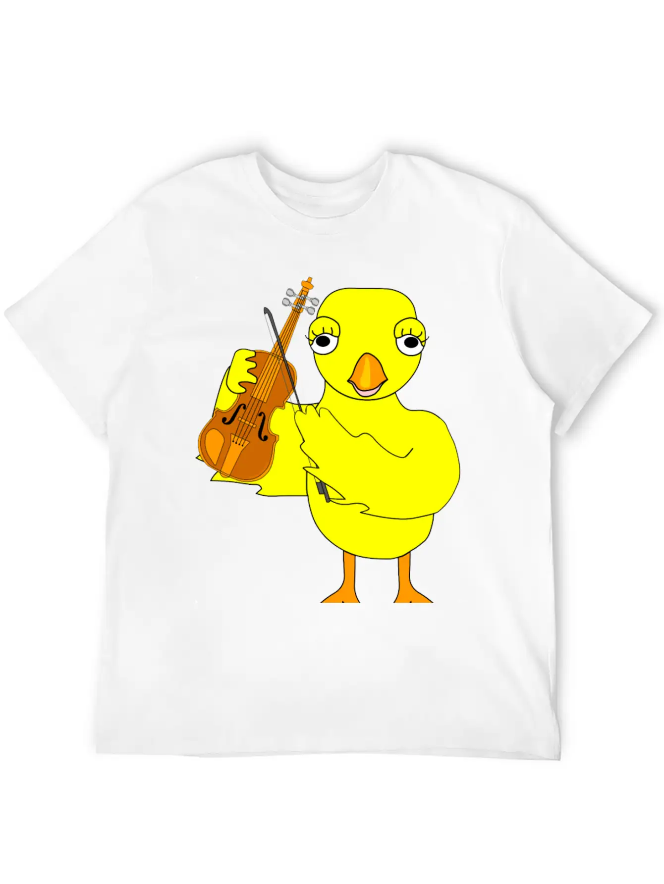 Violin Chick Basic Graphic T-Shirt – Daily Comfort In Soft Cotton