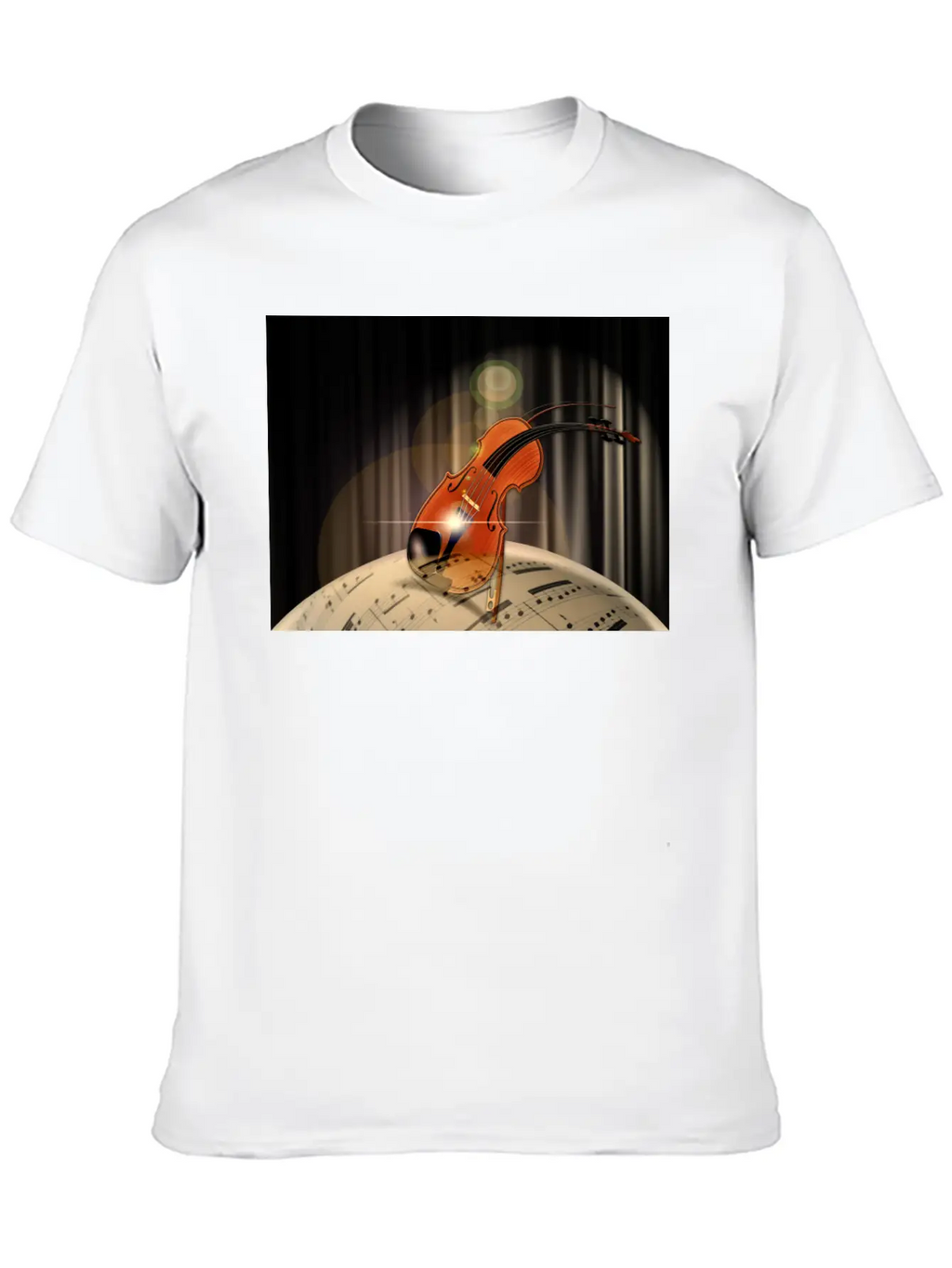 Violin Essential Unisex Summer Tee – Soft Cotton Casual Fit