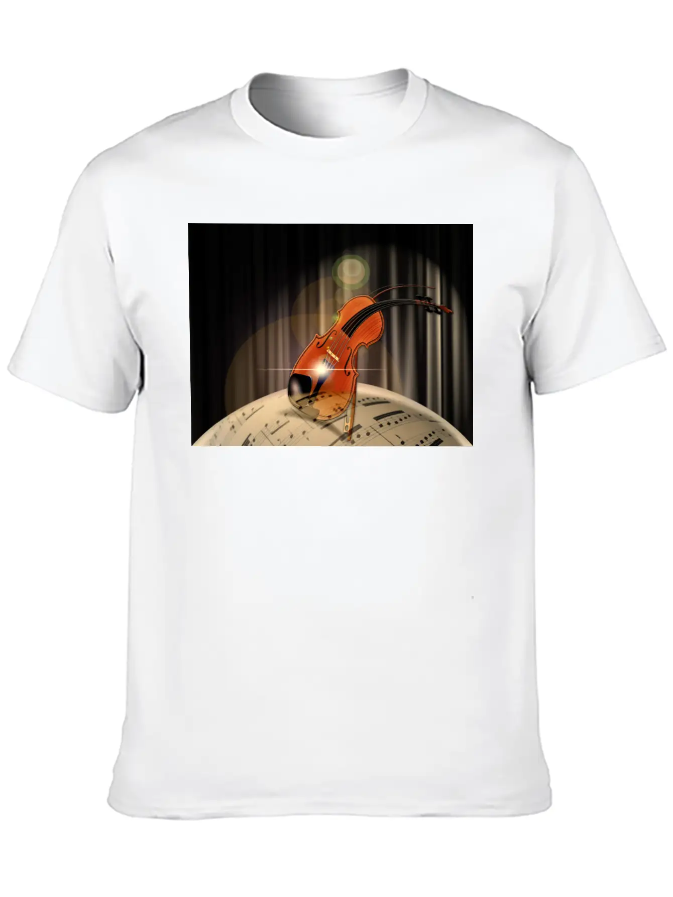 Violin Essential Unisex Summer Tee – Soft Cotton Casual Fit