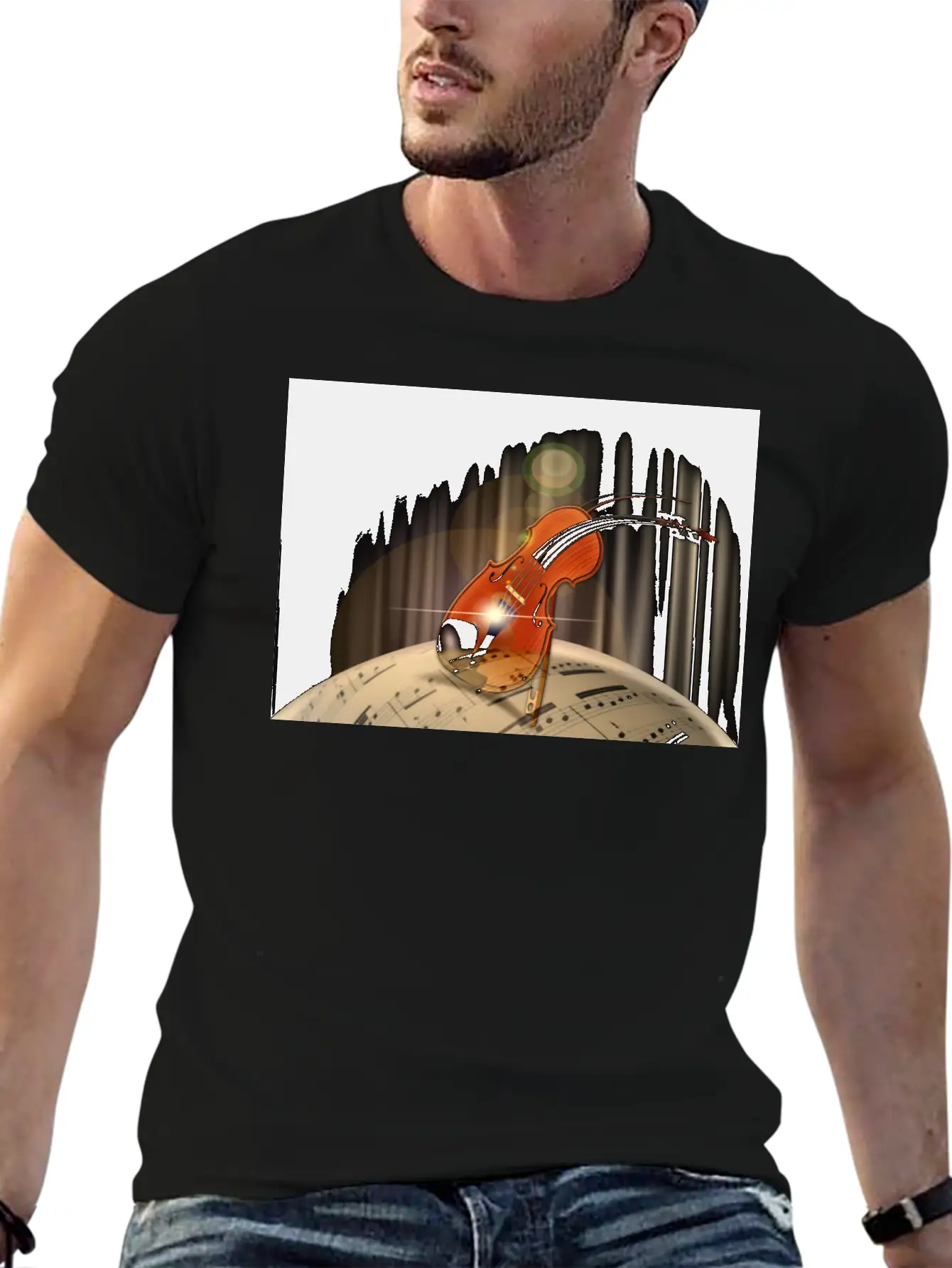Violin Essential Unisex Summer Tee – Soft Cotton Casual Fit