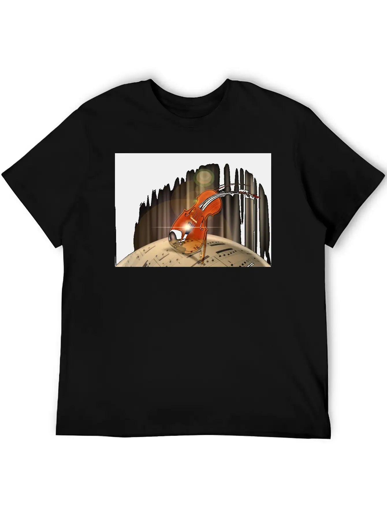 Violin Essential Unisex Summer Tee – Soft Cotton Casual Fit