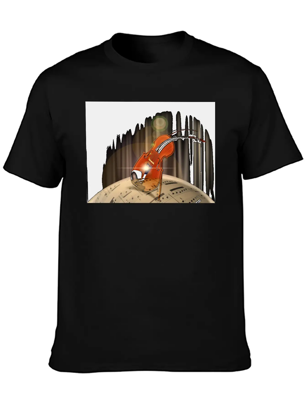 Violin Essential Unisex Summer Tee – Soft Cotton Casual Fit