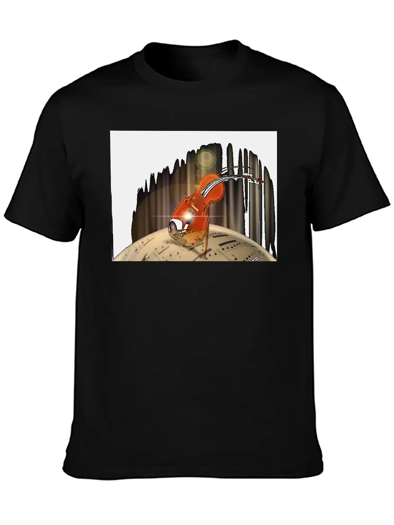 Violin Essential Unisex Summer Tee – Soft Cotton Casual Fit