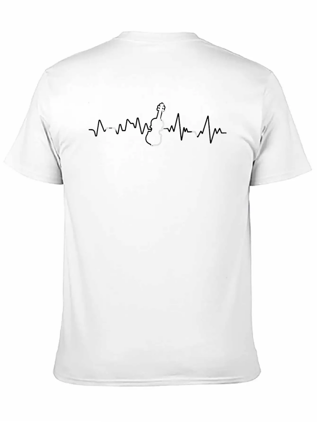 Violin Heartbeat Violin Violinist Idea Breathable Graphic T-Shirt – Perfect For Casual Days