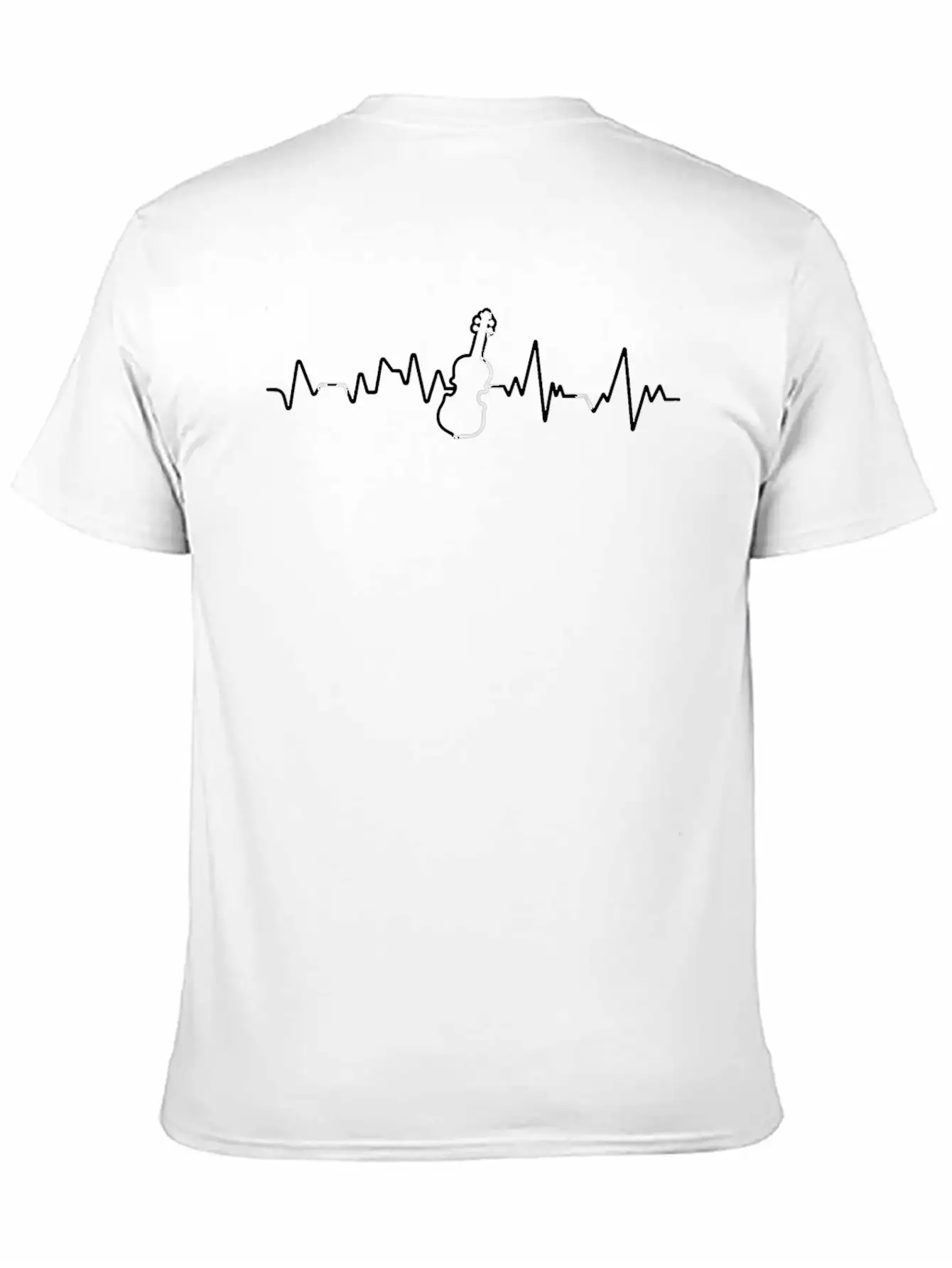 Violin Heartbeat Violin Violinist Idea Breathable Graphic T-Shirt – Perfect For Casual Days