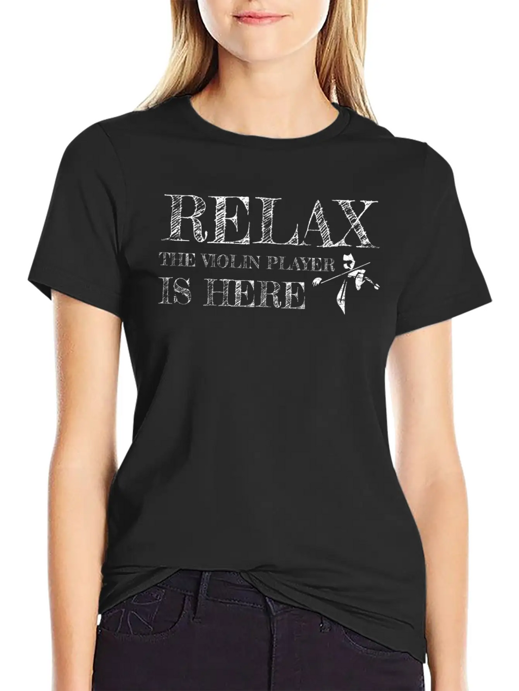 Violin Musician Basic Graphic T-Shirt – Daily Comfort In Soft Cotton